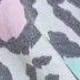 Boho Retro Casual Animal Floral Leopard Print Pink Brown Grey White Ivory Romper Short Sleeve V-Neck Surplice Jumpsuit