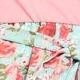Contrast Surplice Ditsy Floral Midi Dress With Sash | 2 Colors | S-3X