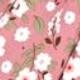 Boho Retro Sage Navy Pink Black Ditsy Floral Surplice Deep V Neck Band Waist Shirring Soft Swing Dress Small To 3 XL Plus