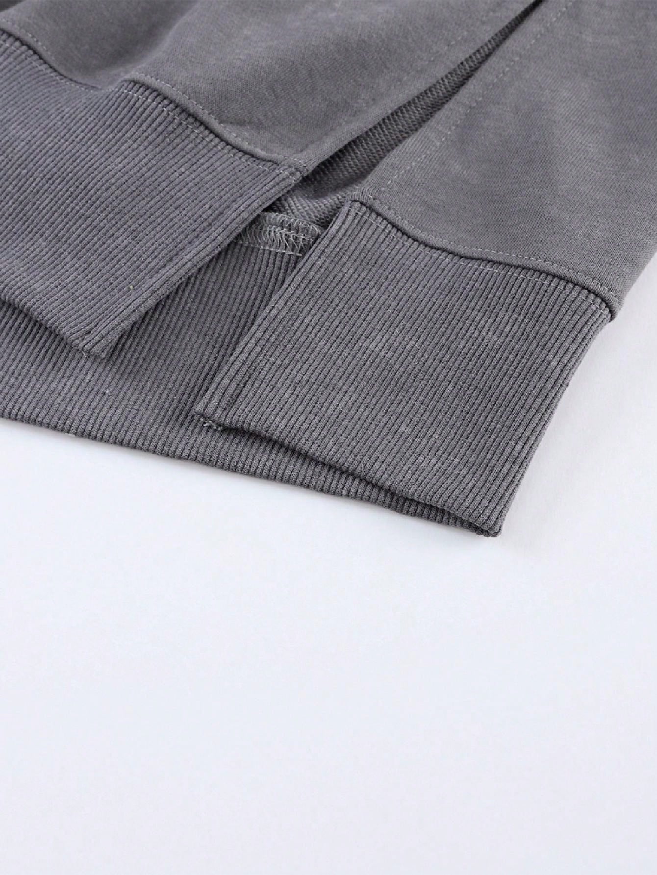 Boho Retro 60's Cotton Mix  Drop Shoulder Mineral Acid Washed Oversized Side Slit Dolman Shirt Top  Sweatshirt Pullover