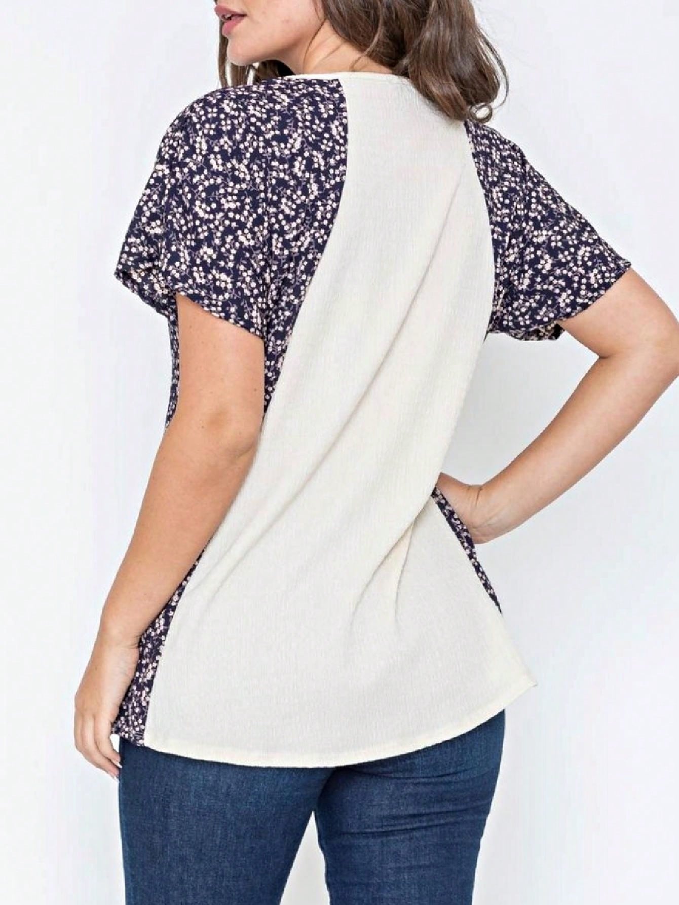 Boho Retro 90's Vintage Crinkled Yellow Mint Pink Vanilla Cream Cute Side Cut Top Blouse Cool Tunic
