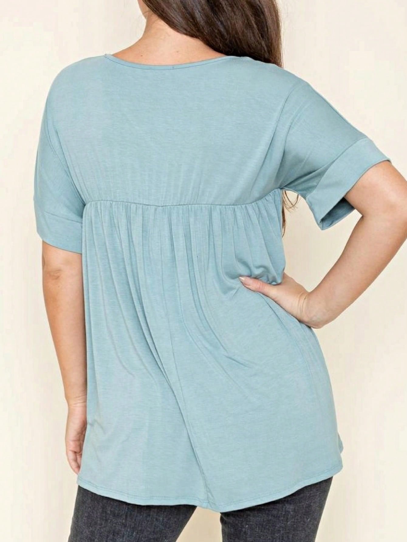 Boho Retro Soft Solid Green Yellow Cute Baby Doll Top Blouse Tunic  Off Shoulder Square Neck Flutter Bell Sleeve  Small To 3 XL Plus
