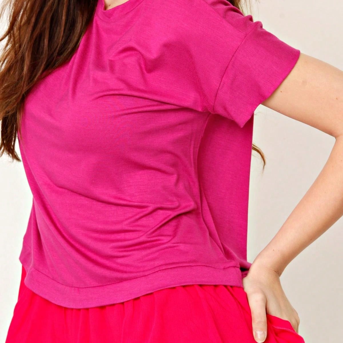 Boho Retro 90's Vintage Crinkled Yellow Mint Pink Vanilla Cream Cute Side Cut Top Blouse Cool Tunic