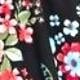 Boho Retro Half  Long Balloon Sleeve Ruffle Bell  Tiered Patch Work Flower Tiered Knit Dress
