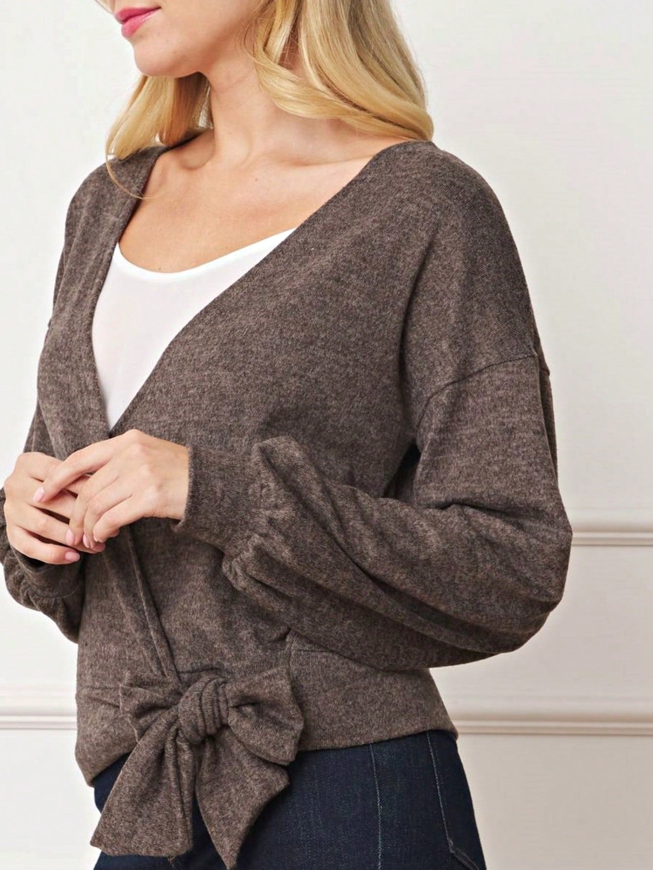 Boho Retro 90's Vintage Black Round Cowl Draped Neck Nordic Dolman Batwing Sleeve Poncho Cape Tunic Top Sweater Pullover
