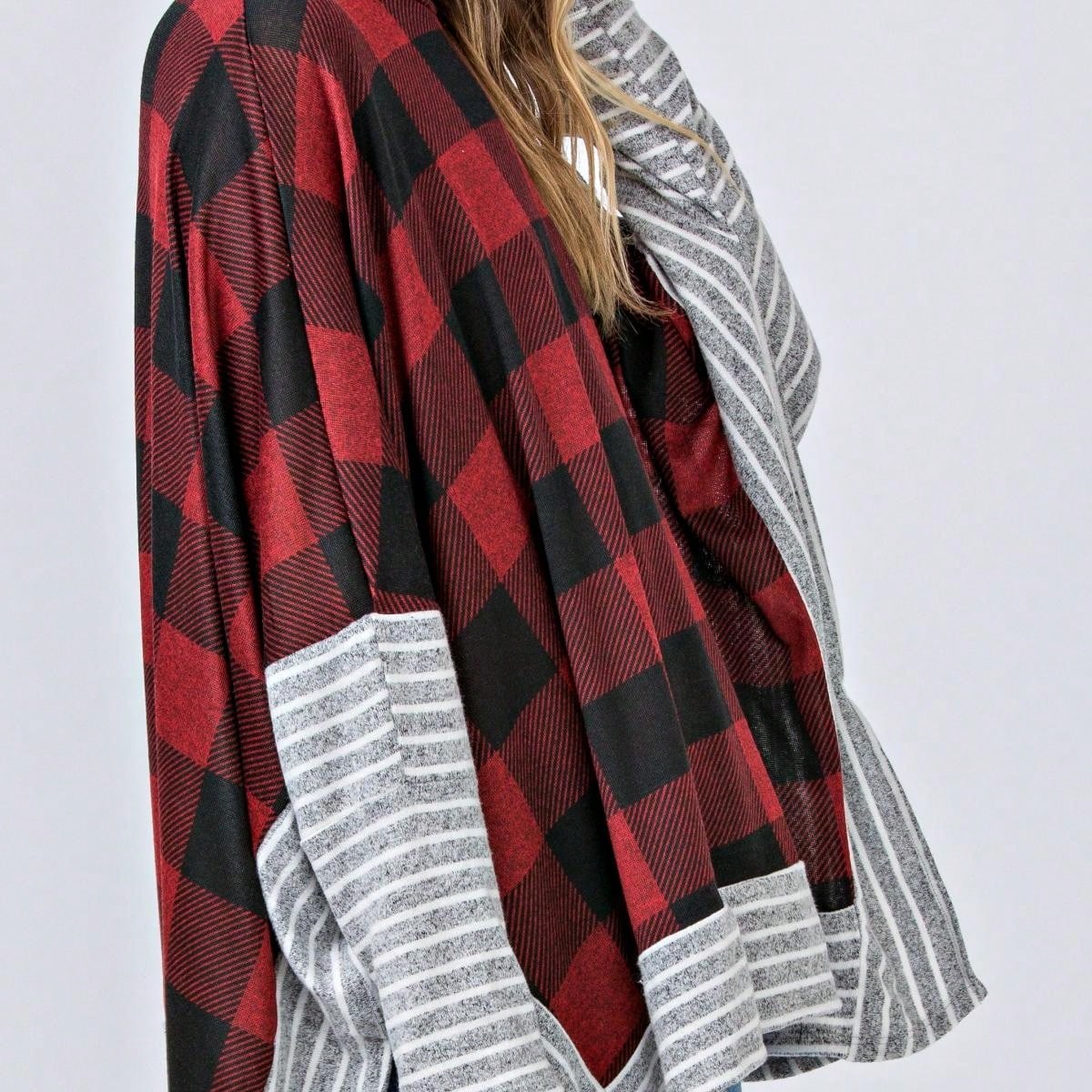 Boho Retro 90's Vintage Black Round Cowl Draped Neck Nordic Dolman Batwing Sleeve Poncho Cape Tunic Top Sweater Pullover