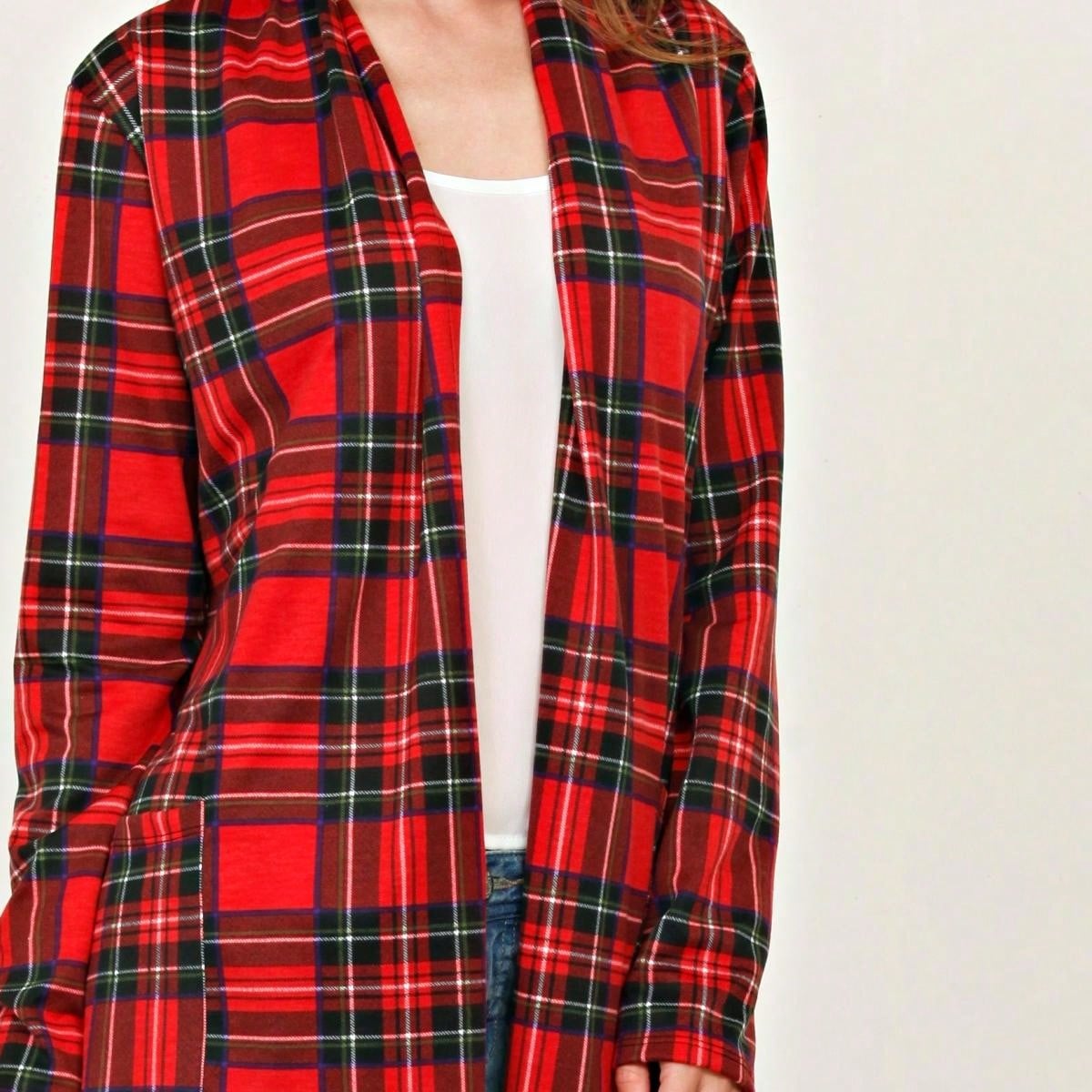 Boho Vintage 90's Plaid Stripe Tie Dye  Elbow Patch 60's Classic Slouch Cardigan With Pocket