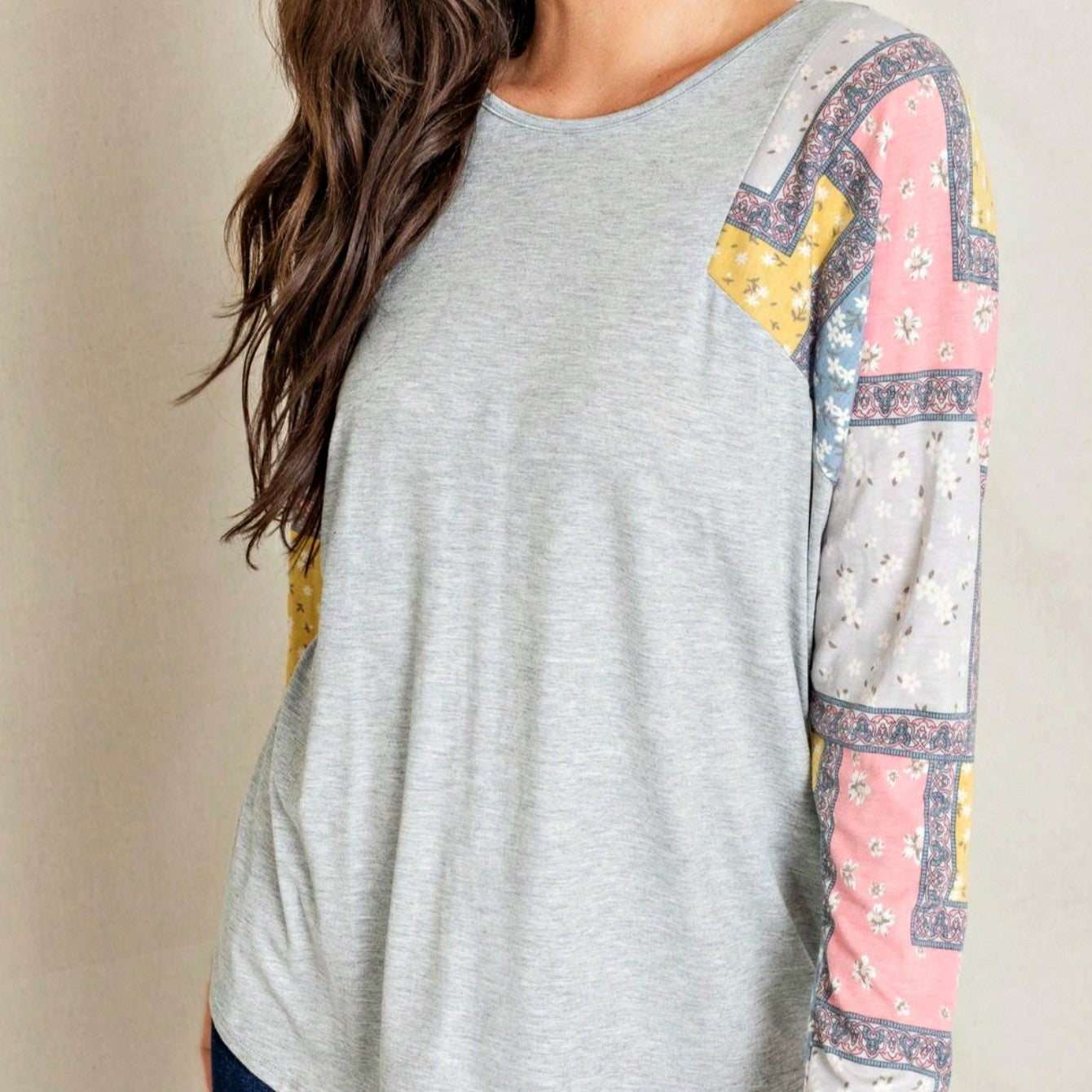 Pink Lavender Blue Mint Black Grey  Stripe Color Block Short Sleeve Top Shirt  | 7 Colors | S-3X