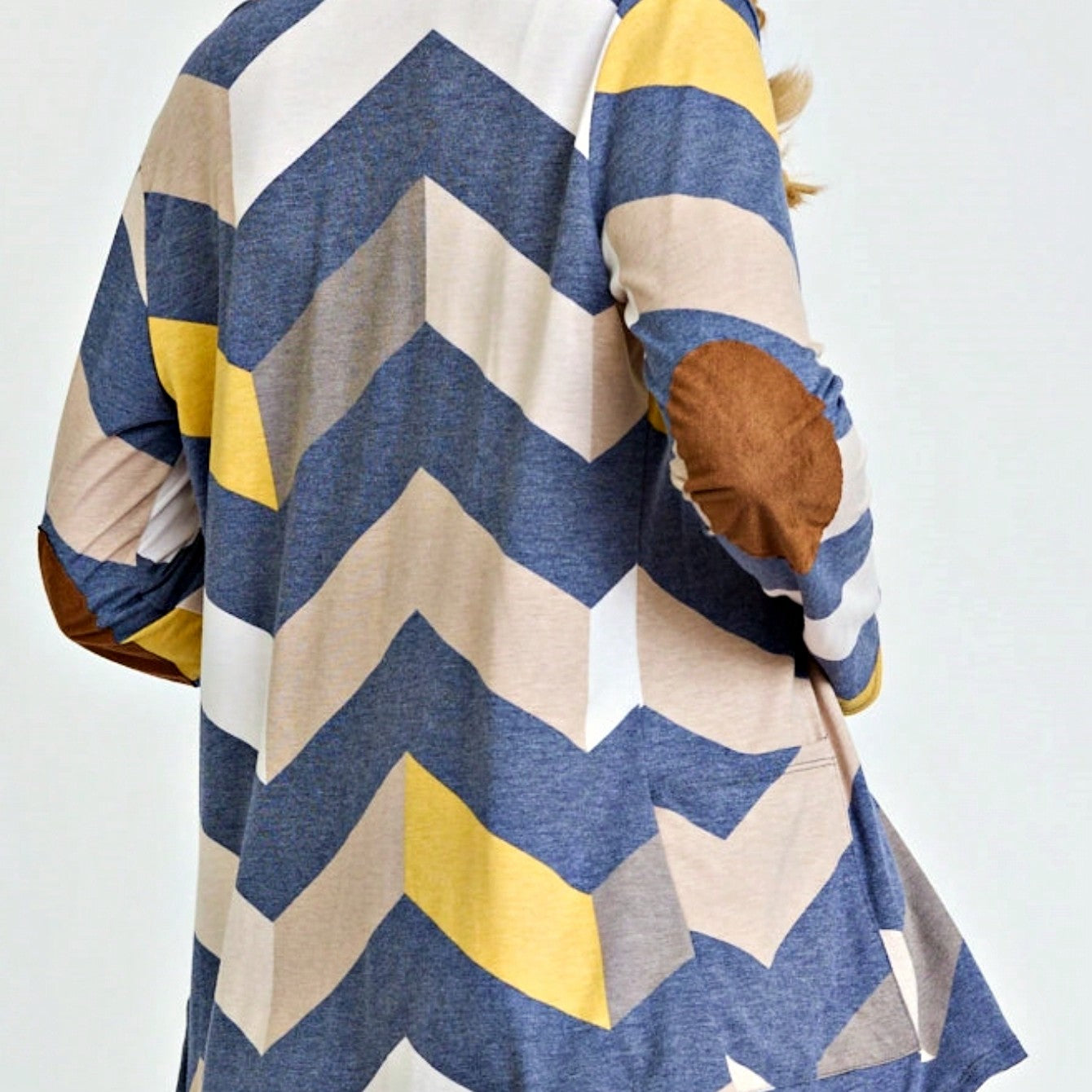 Boho Vintage Plaid Yellow Red Long Sleeve Cardigan With Pockets