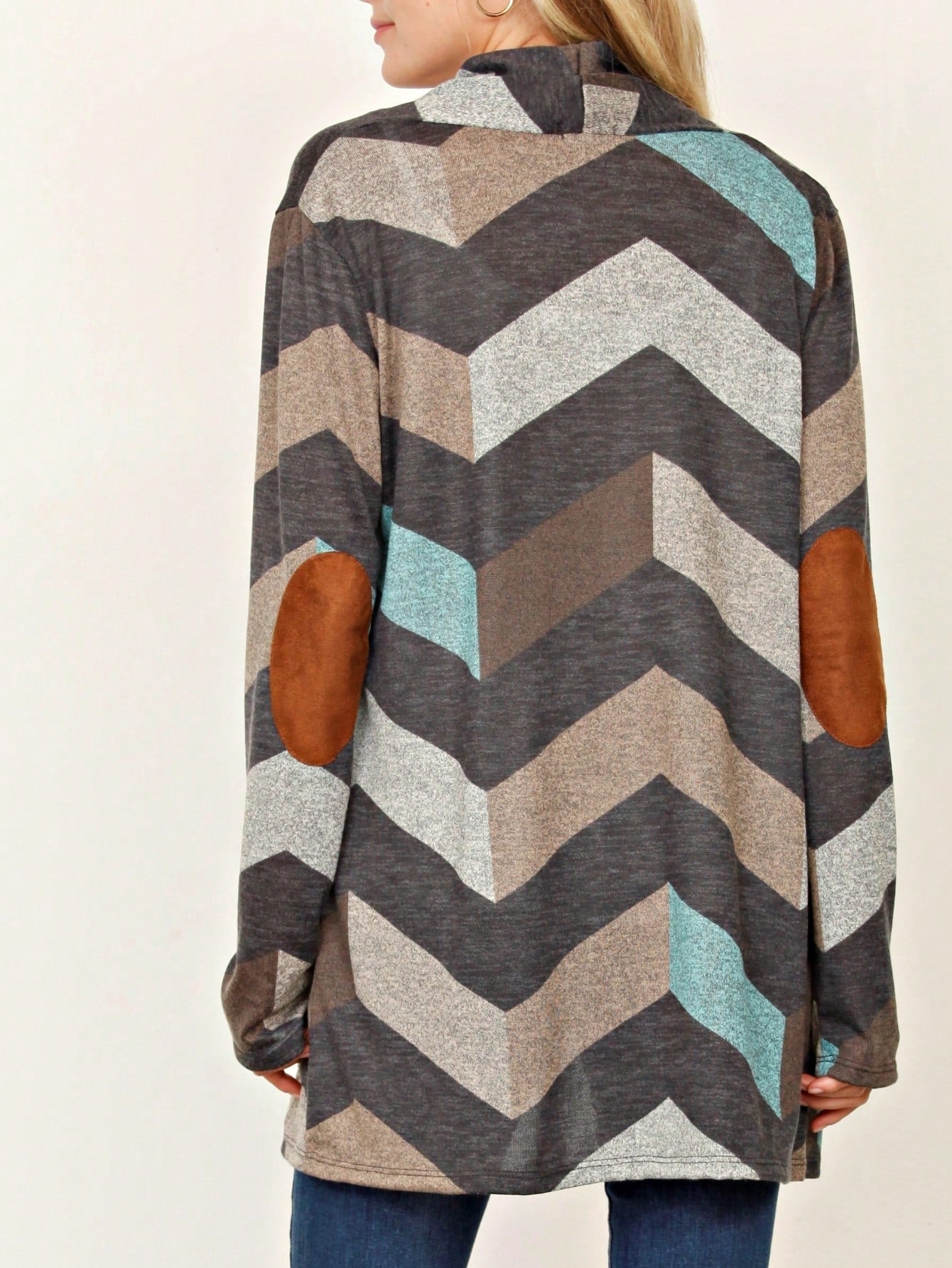 Boho Vintage Plaid Yellow Red Long Sleeve Cardigan With Pockets