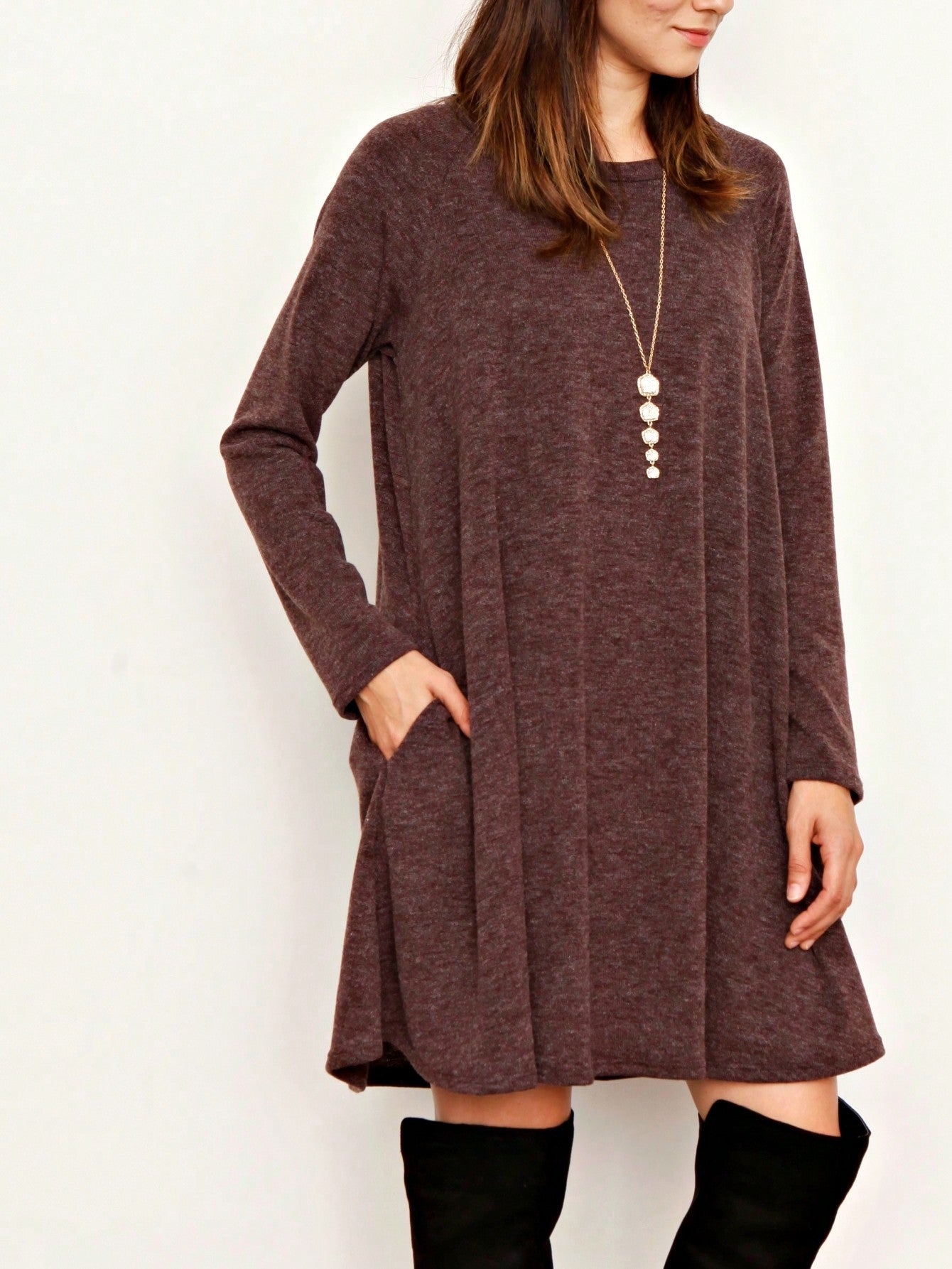 Boho Retro Solid Rayon Cool  Color Mini Dress Short Sleeves Grey Charcoal Olive Navy Small To 3XL Plus Curvy