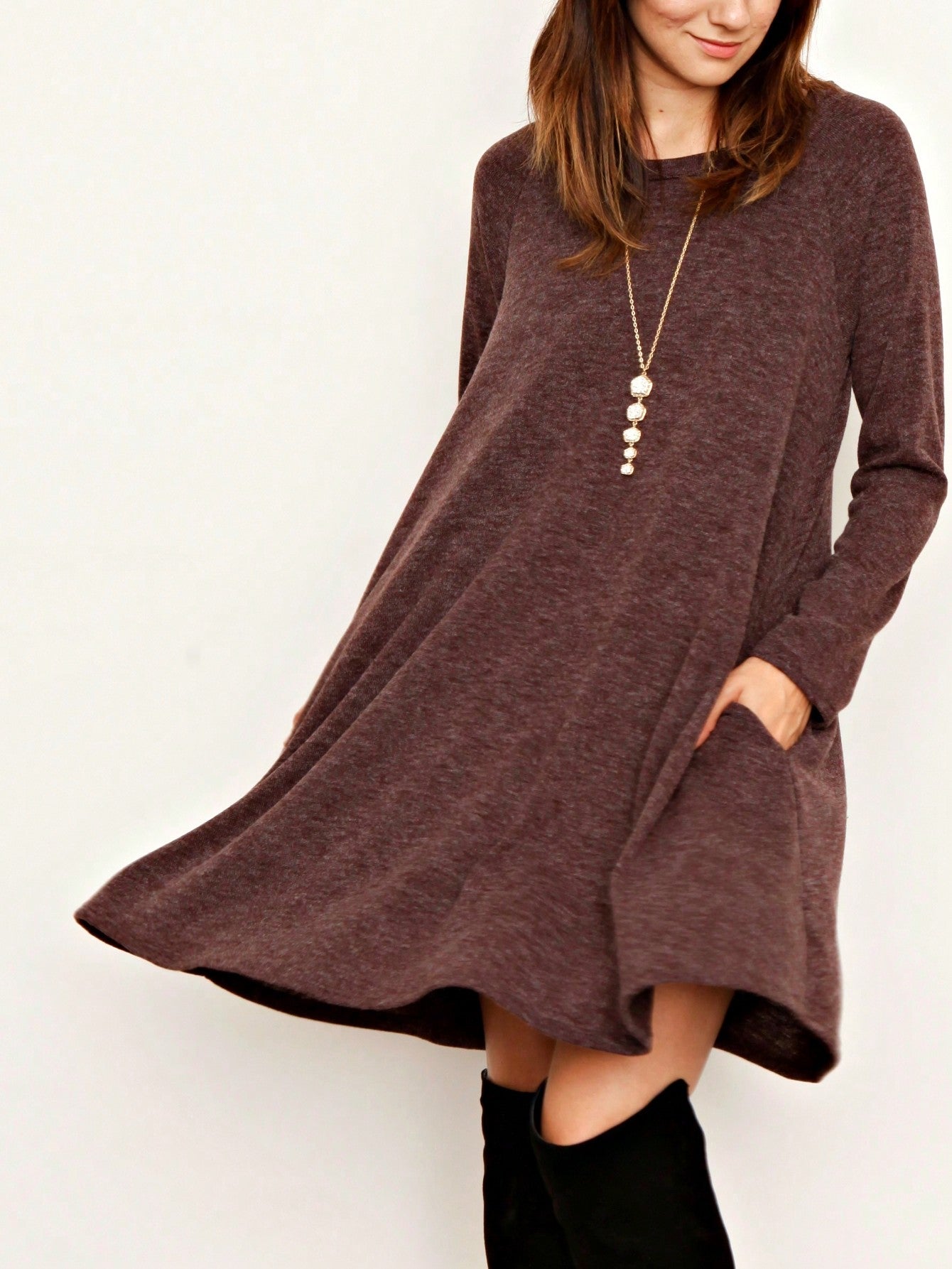 Boho Retro Solid Rayon Cool  Color Mini Dress Short Sleeves Grey Charcoal Olive Navy Small To 3XL Plus Curvy