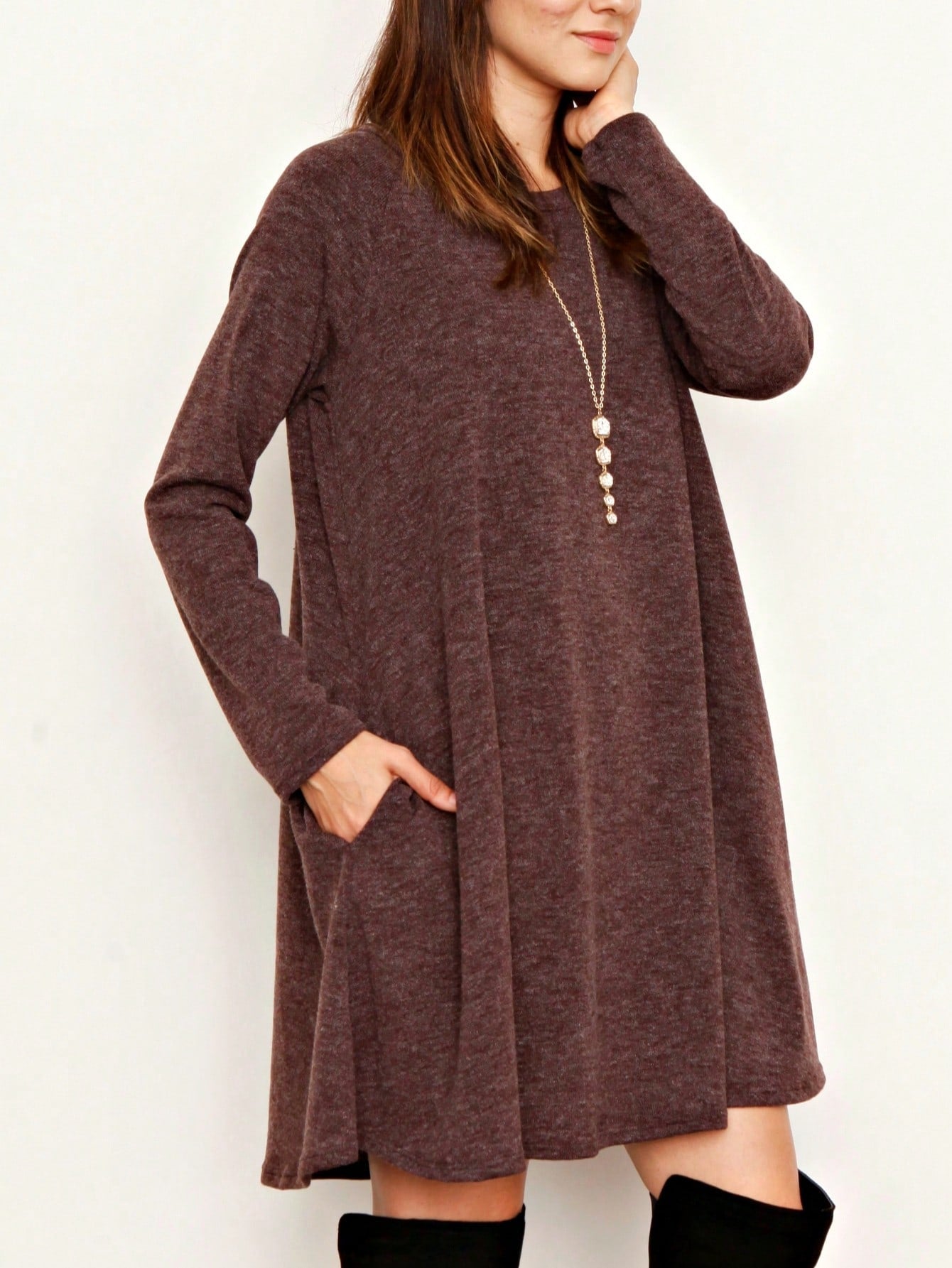 Boho Retro Solid Rayon Cool  Color Mini Dress Short Sleeves Grey Charcoal Olive Navy Small To 3XL Plus Curvy