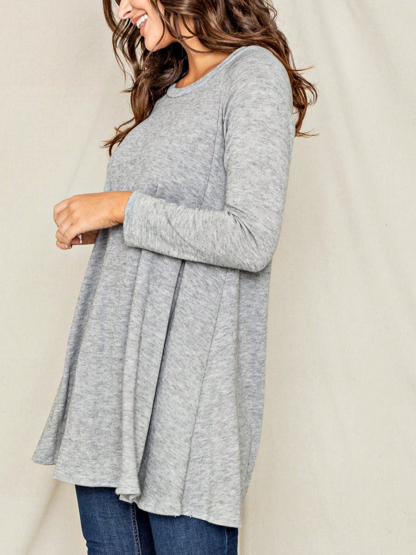 Boho Retro Solid Rayon Cool  Color Mini Dress Short Sleeves Grey Charcoal Olive Navy Small To 3XL Plus Curvy