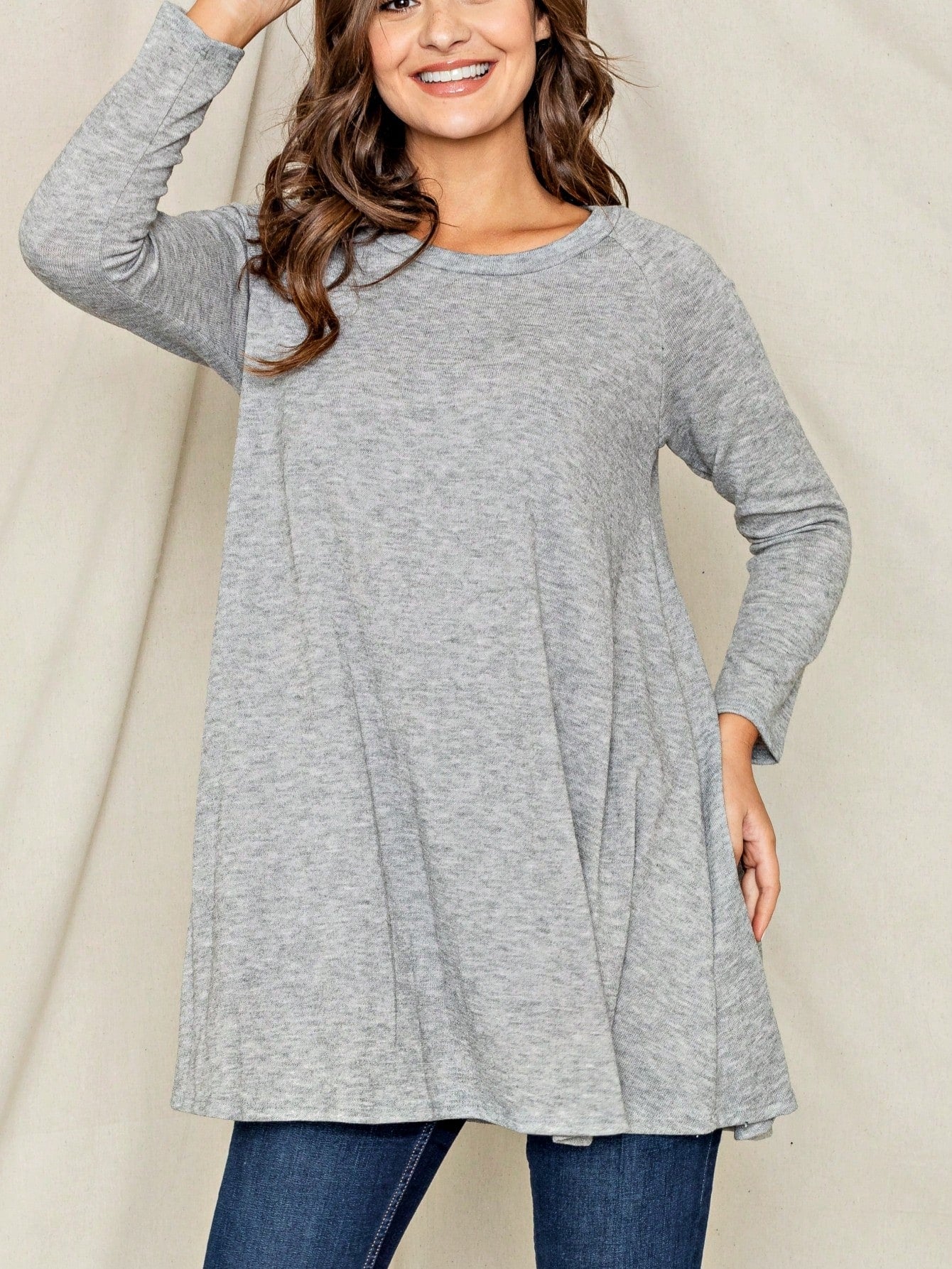 Boho Retro Solid Rayon Cool  Color Mini Dress Short Sleeves Grey Charcoal Olive Navy Small To 3XL Plus Curvy