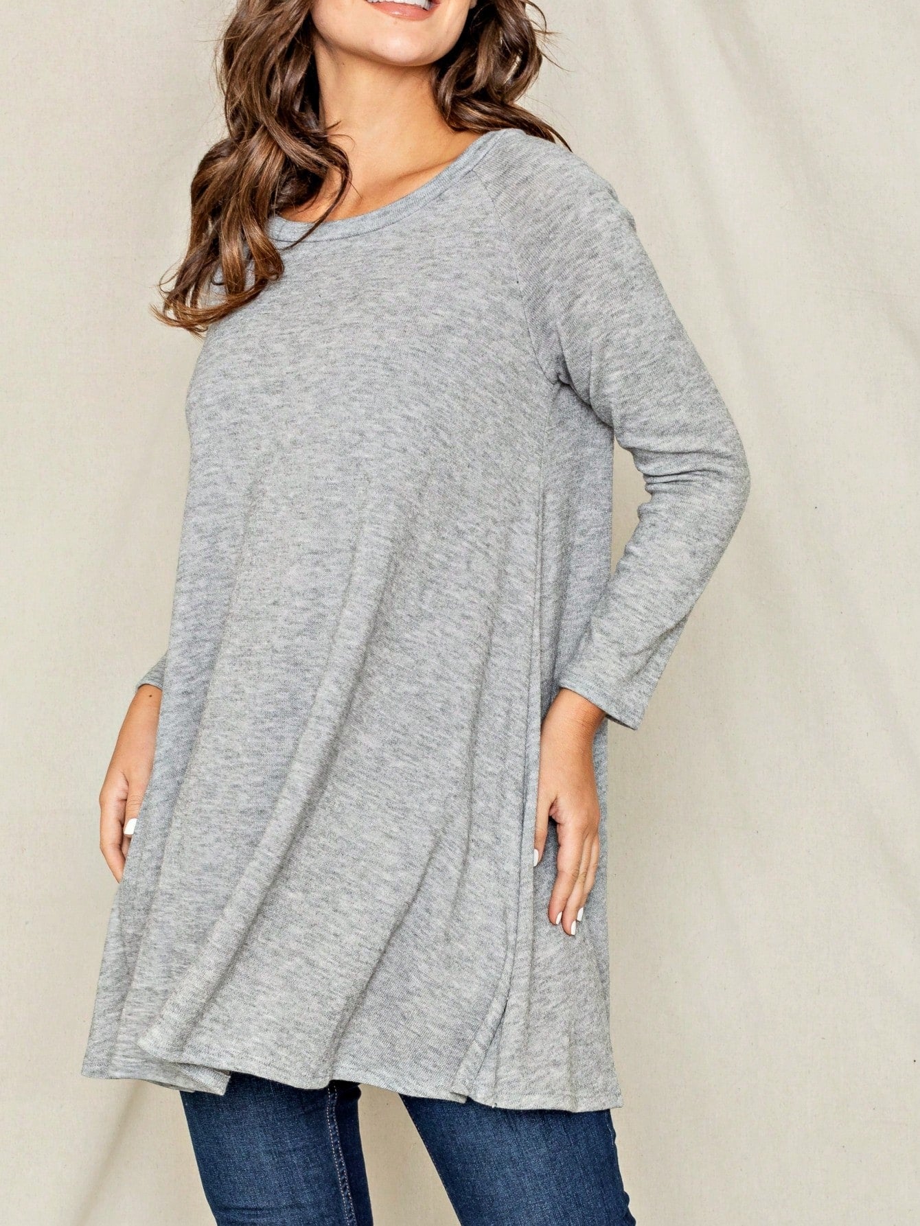 Boho Retro Solid Rayon Cool  Color Mini Dress Short Sleeves Grey Charcoal Olive Navy Small To 3XL Plus Curvy