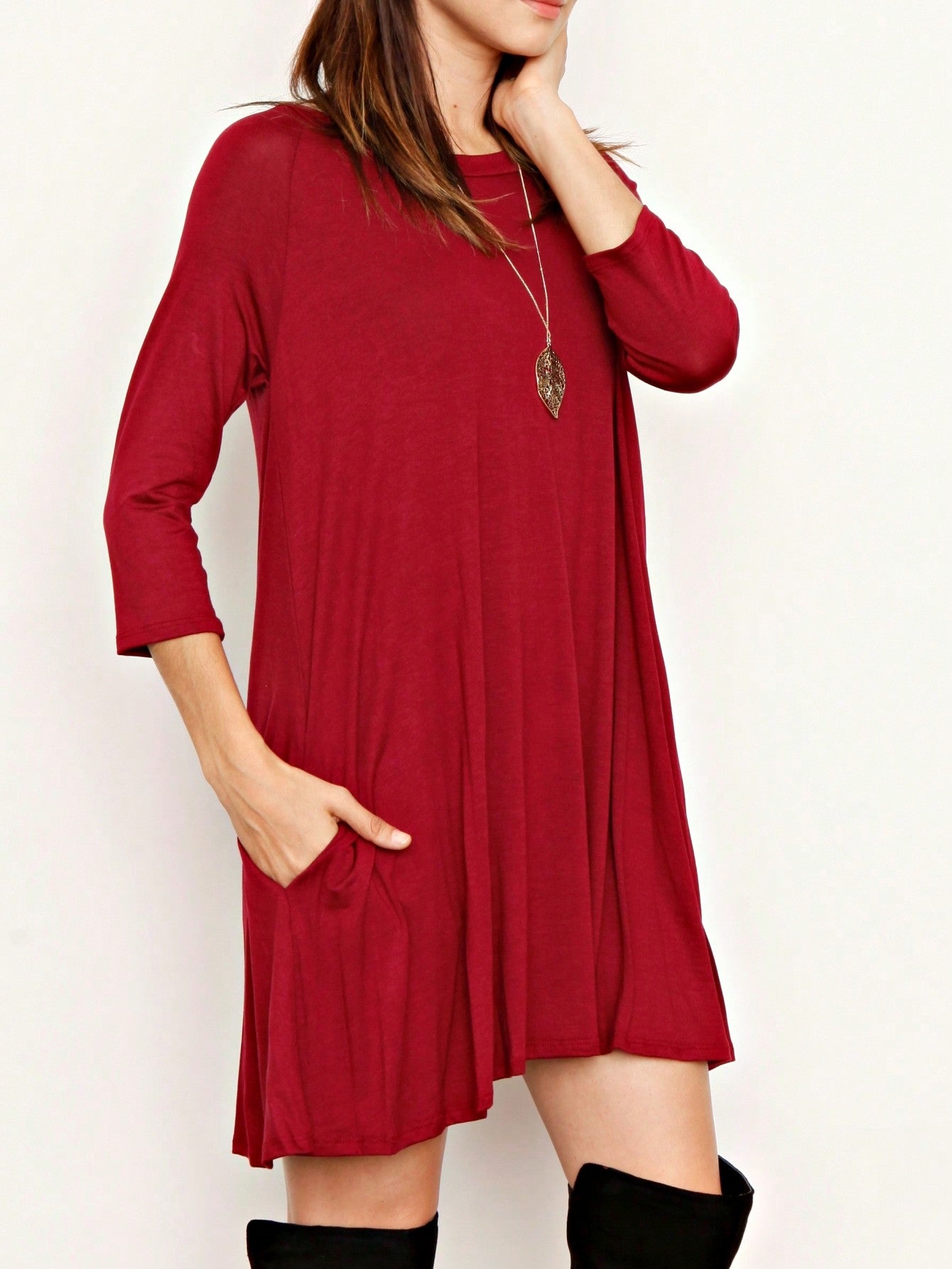 Boho Retro Solid Rayon Cool  Color Mini Dress Short Sleeves Grey Charcoal Olive Navy Small To 3XL Plus Curvy