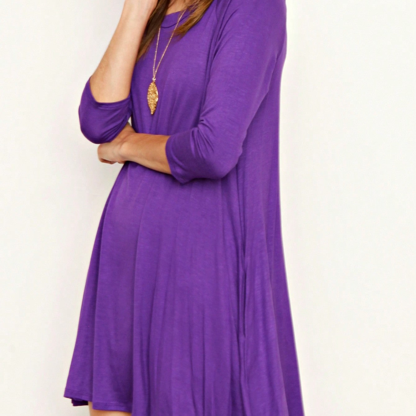 Boho Retro Solid Rayon Cool  Color Mini Dress Short Sleeves Grey Charcoal Olive Navy Small To 3XL Plus Curvy