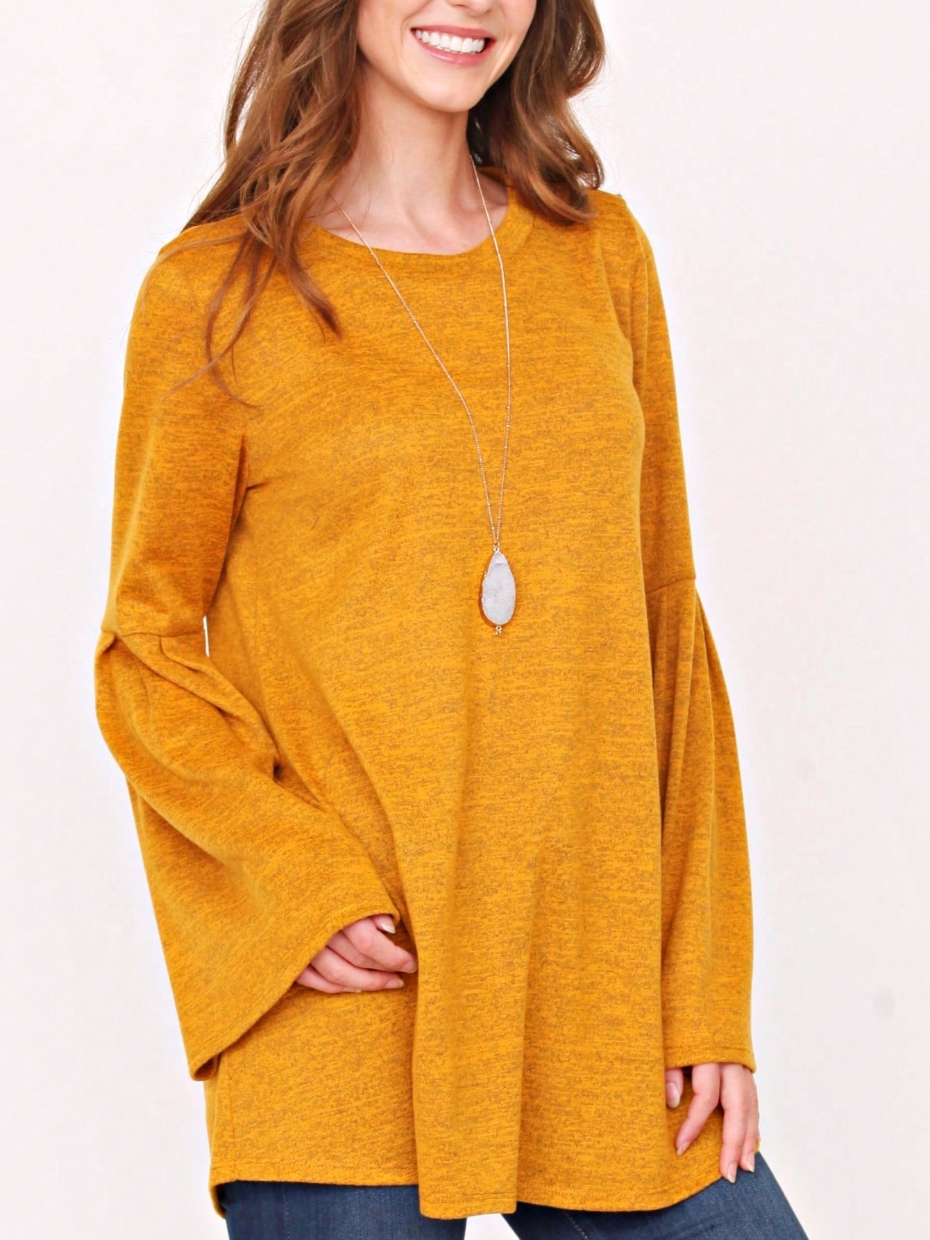 Boho Retro Soft Solid Green Yellow Cute Baby Doll Top Blouse Tunic  Off Shoulder Square Neck Flutter Bell Sleeve  Small To 3 XL Plus