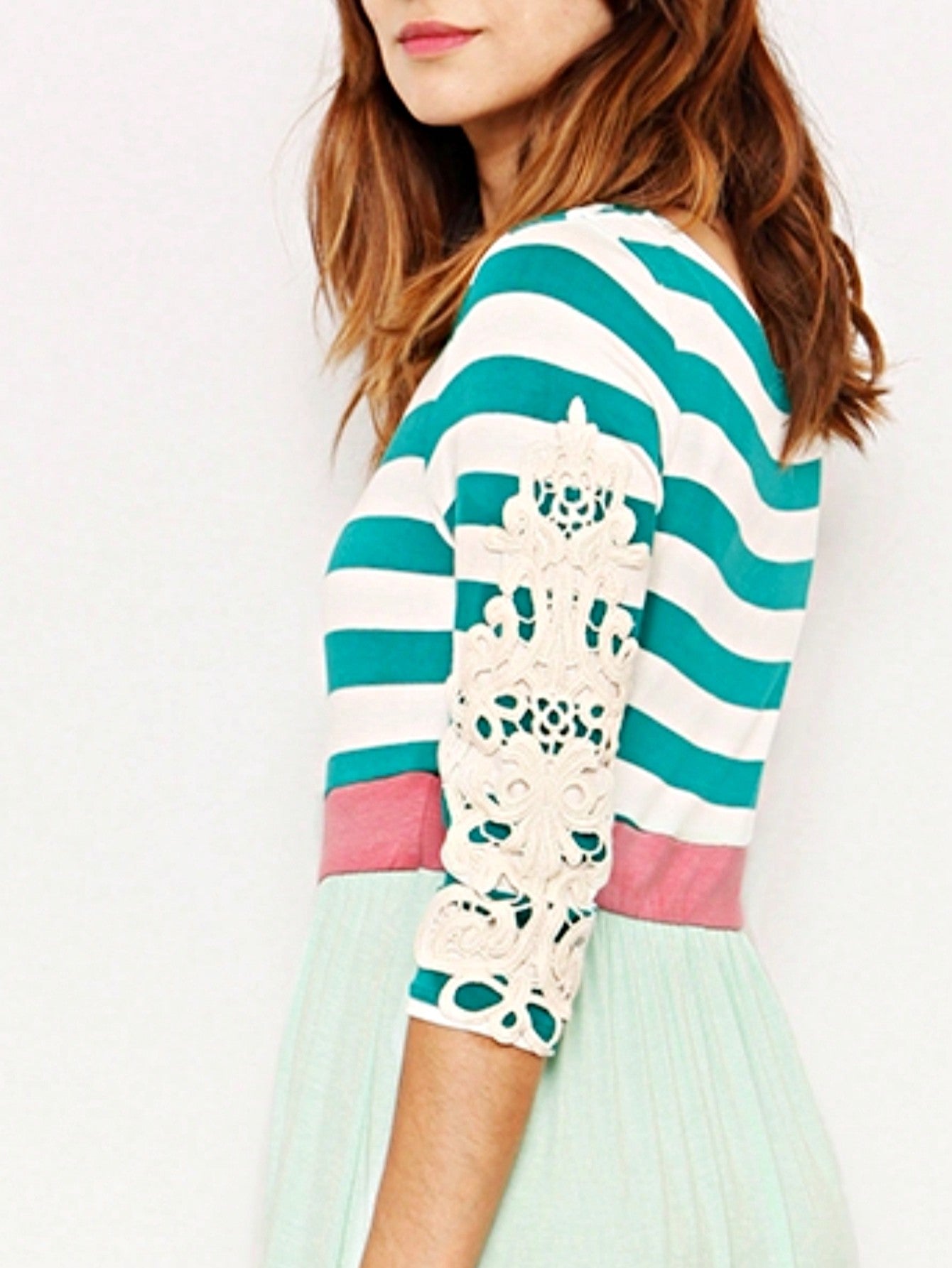 Elegant Stripe Maxi Dress With Side Pockets Versatile Summer Dress For Women