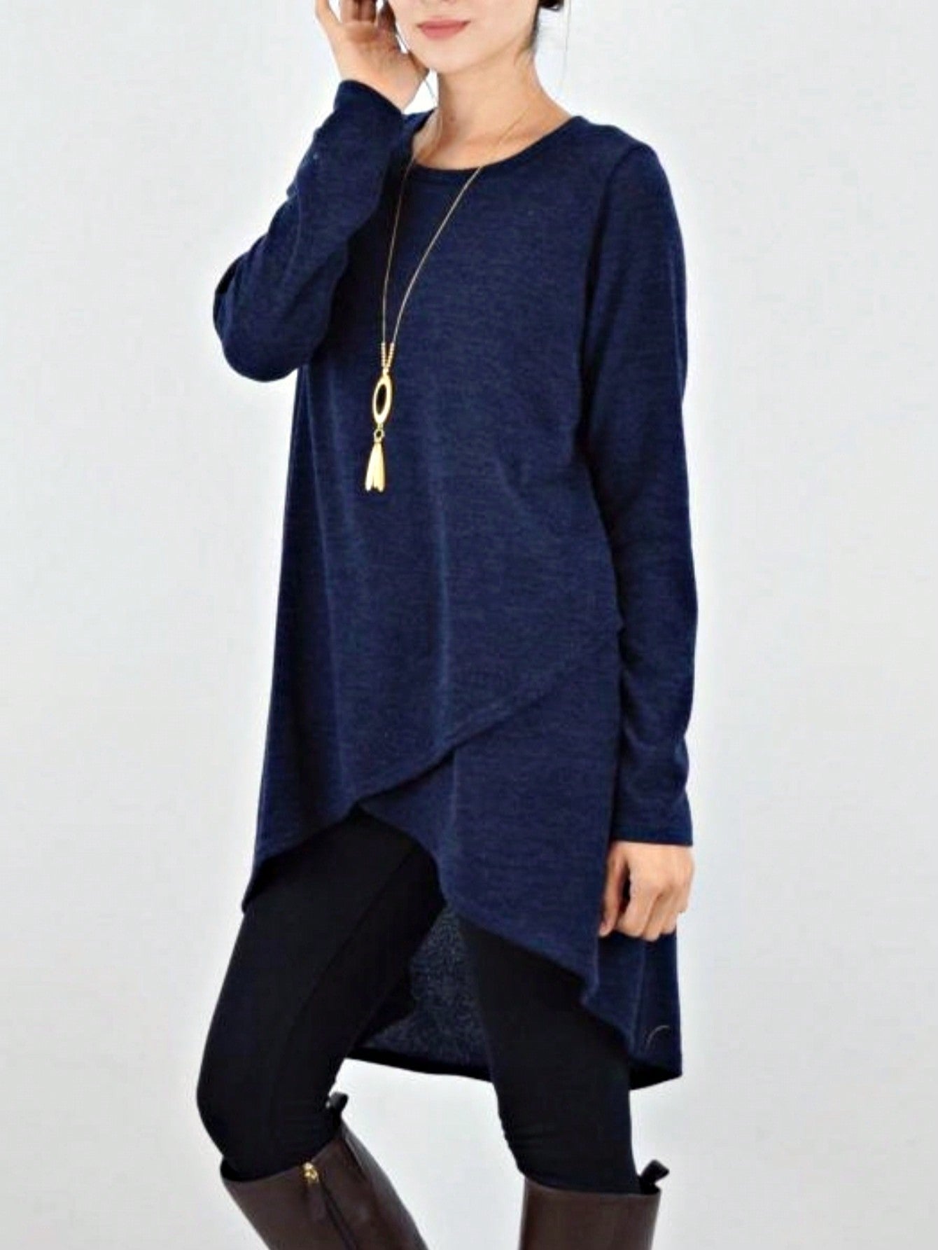 Boho Retro 90's Vintage Black Round Cowl Draped Neck Nordic Dolman Batwing Sleeve Poncho Cape Tunic Top Sweater Pullover