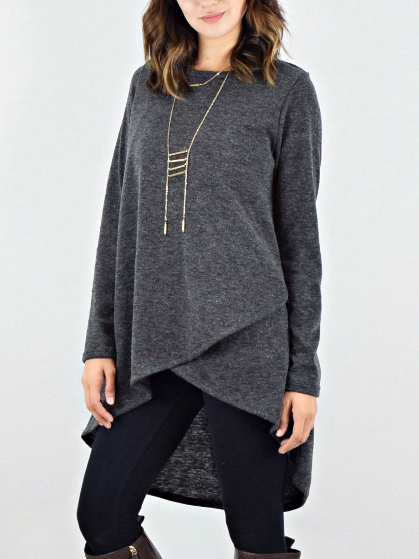 Boho Retro 90's Vintage Black Round Cowl Draped Neck Nordic Dolman Batwing Sleeve Poncho Cape Tunic Top Sweater Pullover