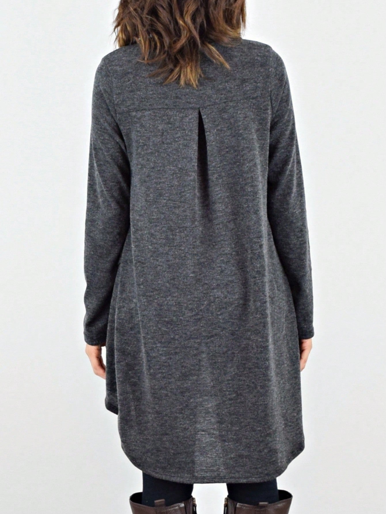 Boho Retro 90's Vintage Black Round Cowl Draped Neck Nordic Dolman Batwing Sleeve Poncho Cape Tunic Top Sweater Pullover
