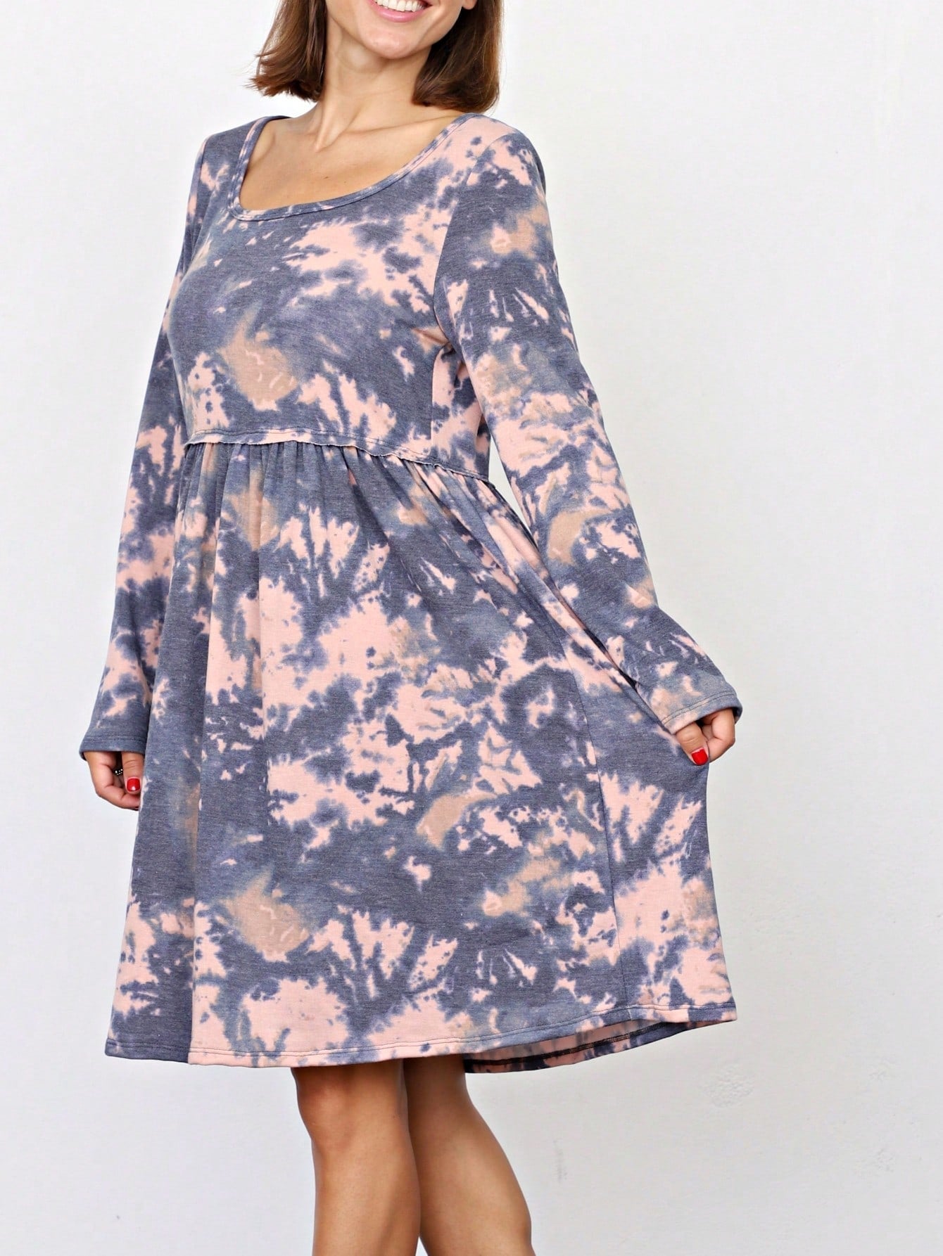 Boho Retro Solid Rayon Cool  Color Mini Dress Short Sleeves Grey Charcoal Olive Navy Small To 3XL Plus Curvy