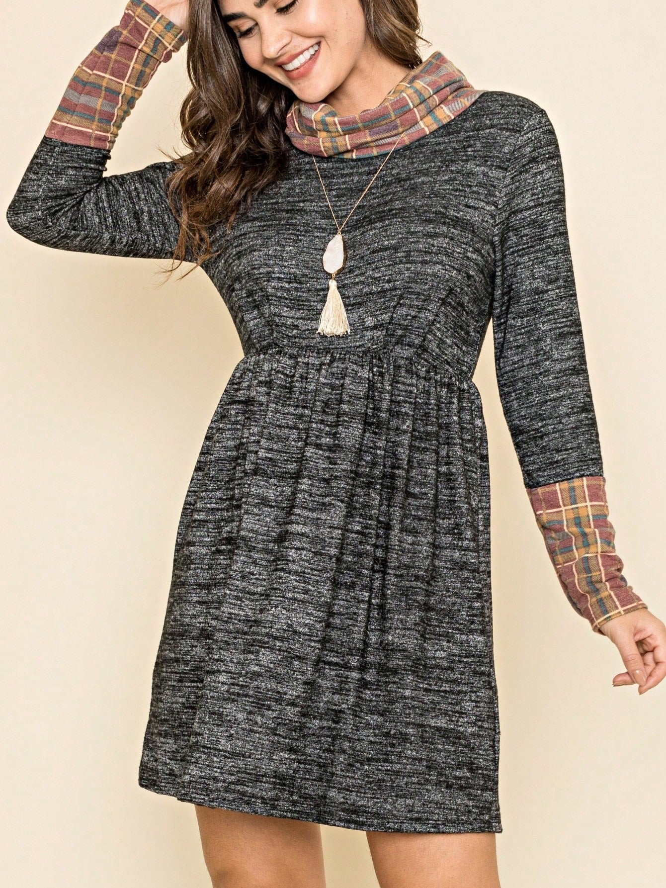 Summer Boho Retro Ditsy Floral  Notch Neck Bubble Sleeve Y2K Tiered Color Block Dress|  Small -3 XL