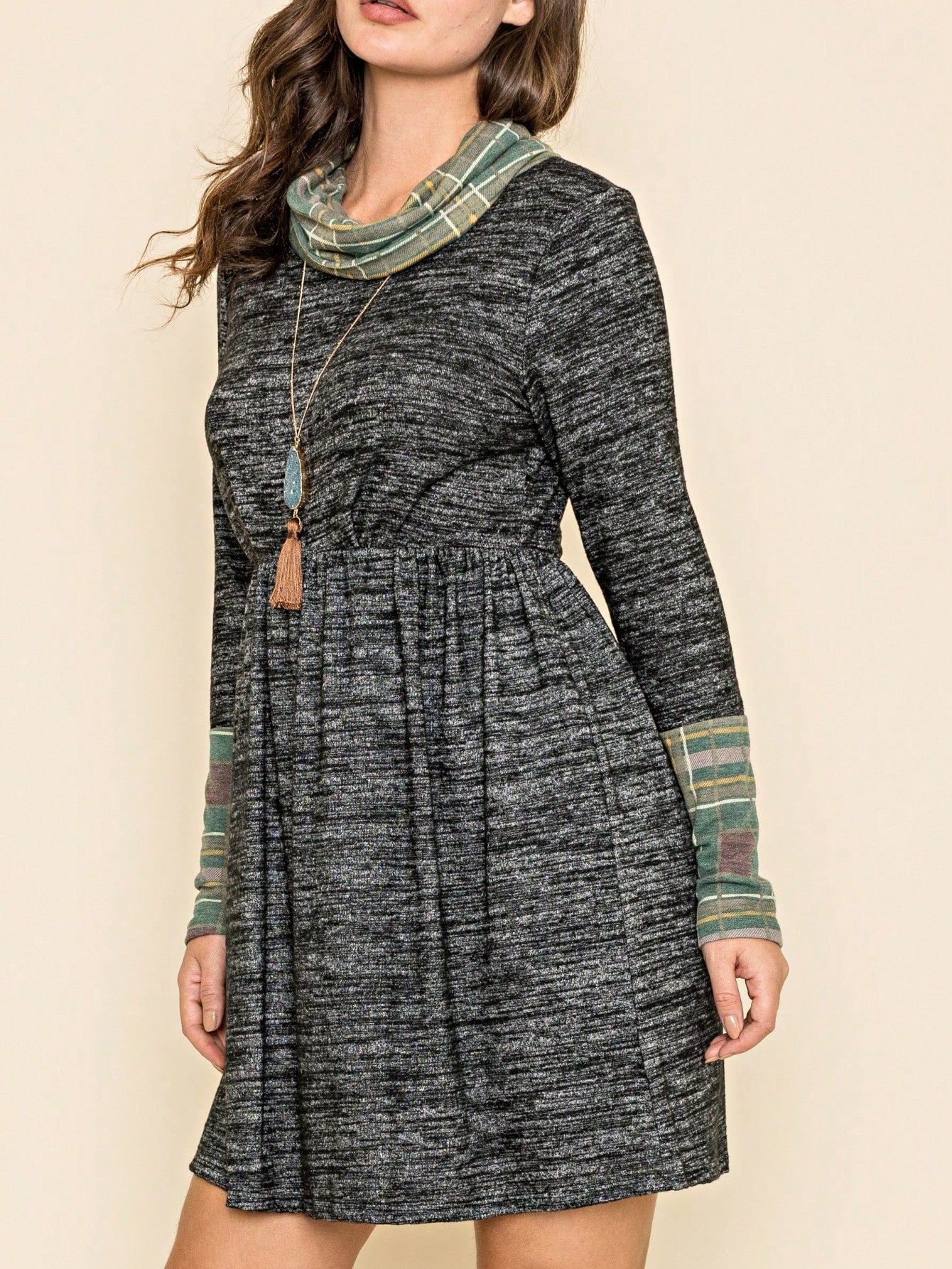 Summer Boho Retro Ditsy Floral  Notch Neck Bubble Sleeve Y2K Tiered Color Block Dress|  Small -3 XL