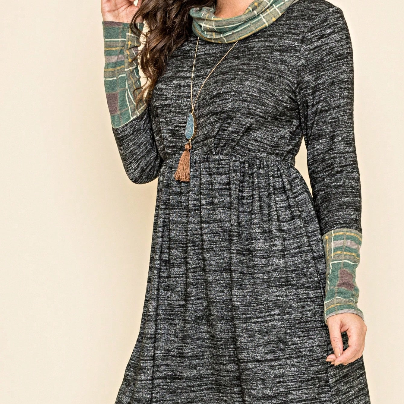 Summer Boho Retro Ditsy Floral  Notch Neck Bubble Sleeve Y2K Tiered Color Block Dress|  Small -3 XL