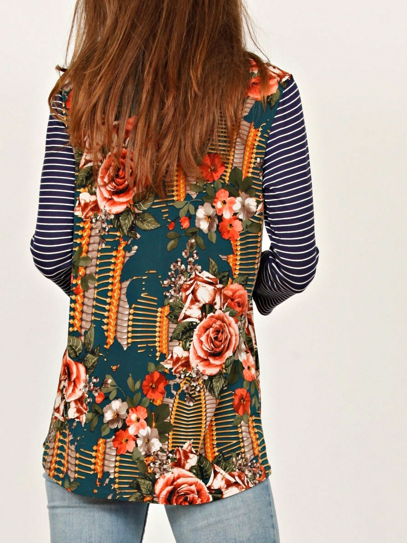 Boho Retro 90's Vintage  Preppy V Stitch  Stripe Knit Contrast Binding Brushed Soft Stripe Raglan Sleeve Tunic Top Pullover