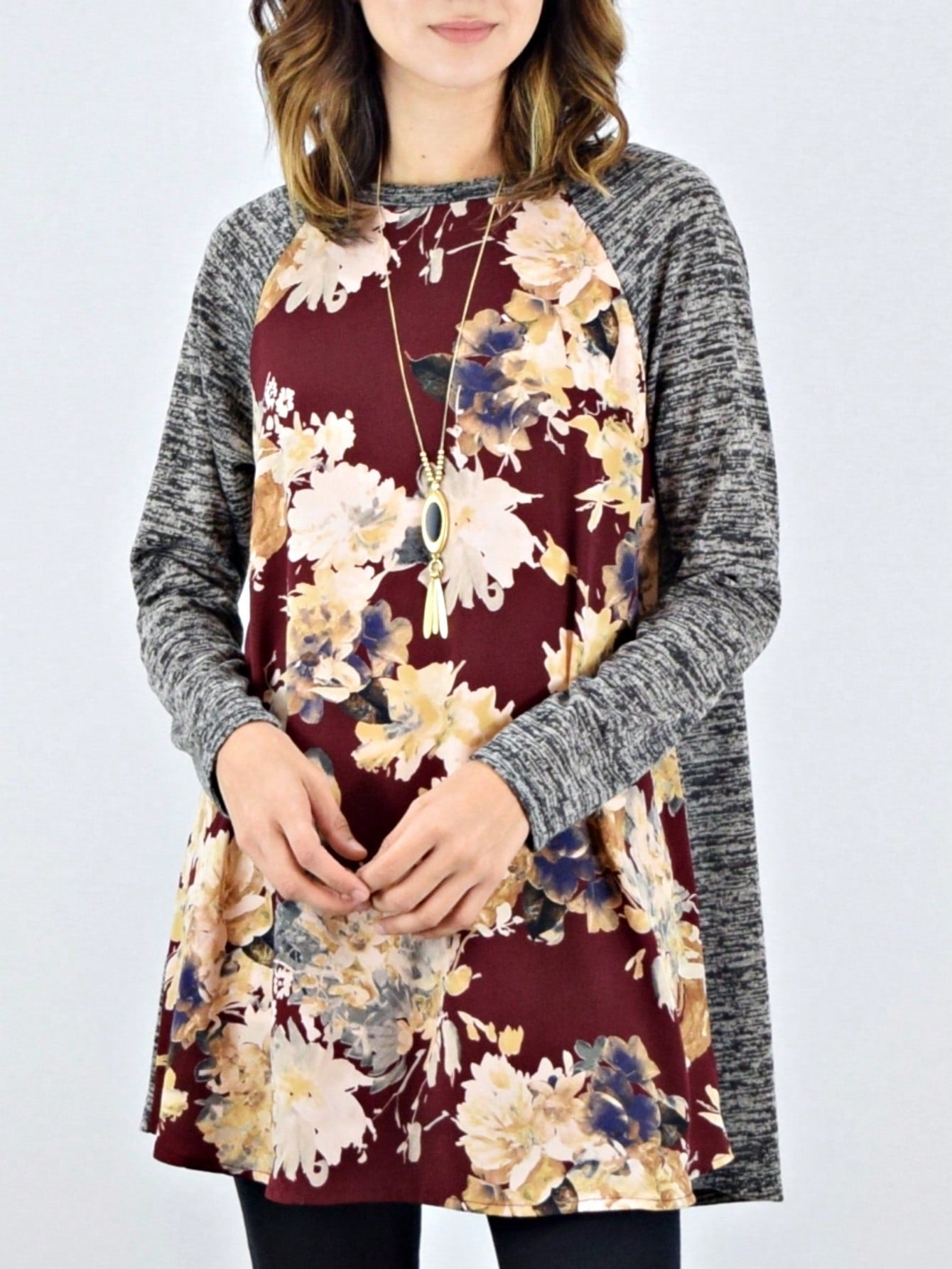 Boho Retro 90's Vintage  Preppy V Stitch  Stripe Knit Contrast Binding Brushed Soft Stripe Raglan Sleeve Tunic Top Pullover