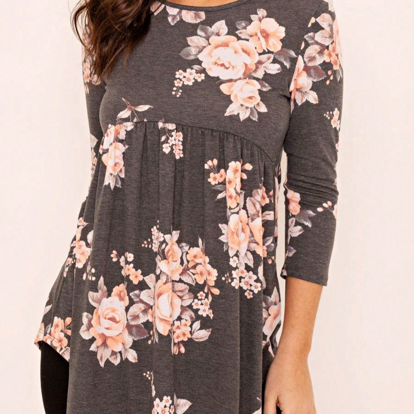 Boho  Pattern Raglan Ruffle Flare Sleeve Tunic Blouse Top Small To 3XL Plus