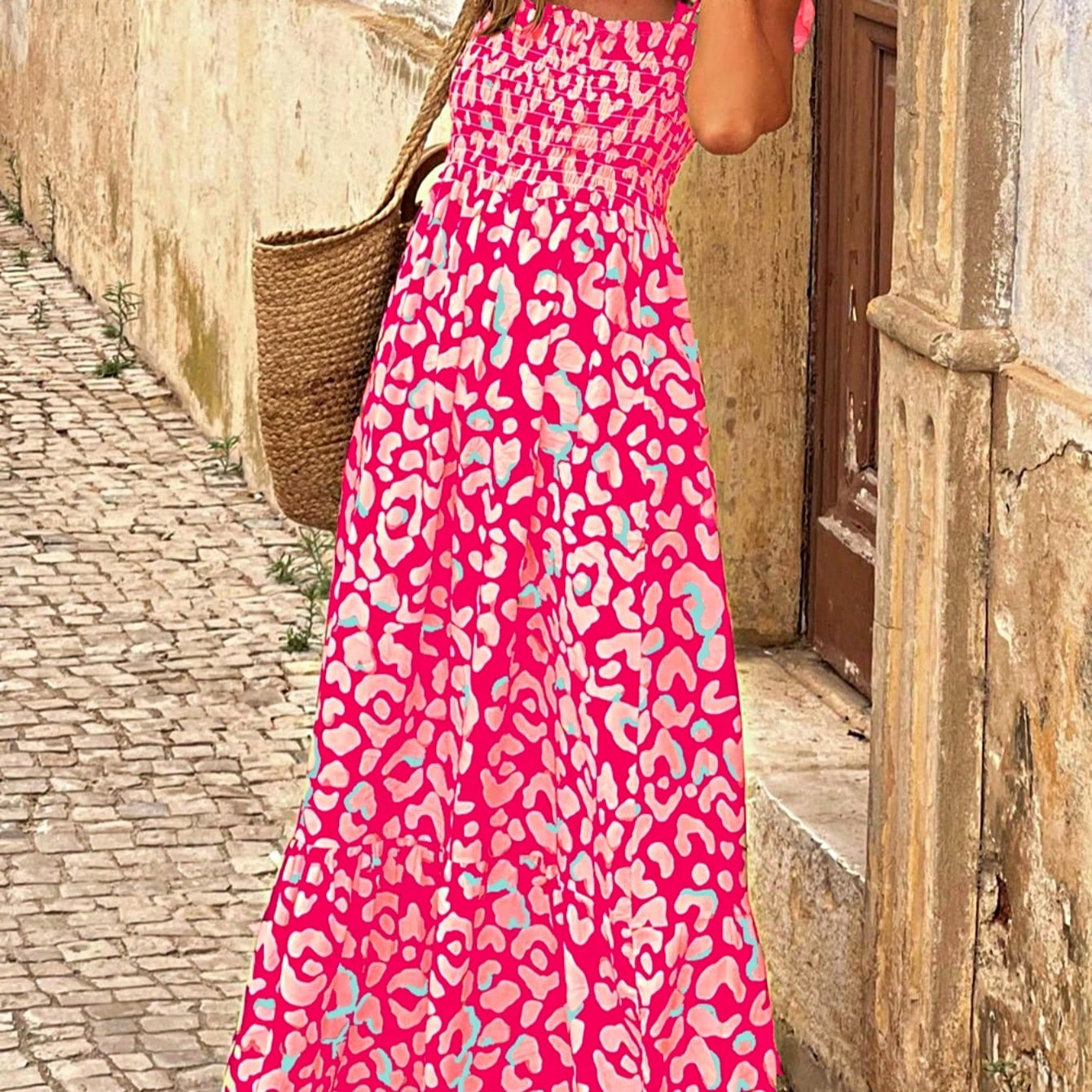 Boho Vacation Blue  Elegant Classic Tiered Maxi Long Shirt  Dress With Belt  Versatile Summer Dress For Women
