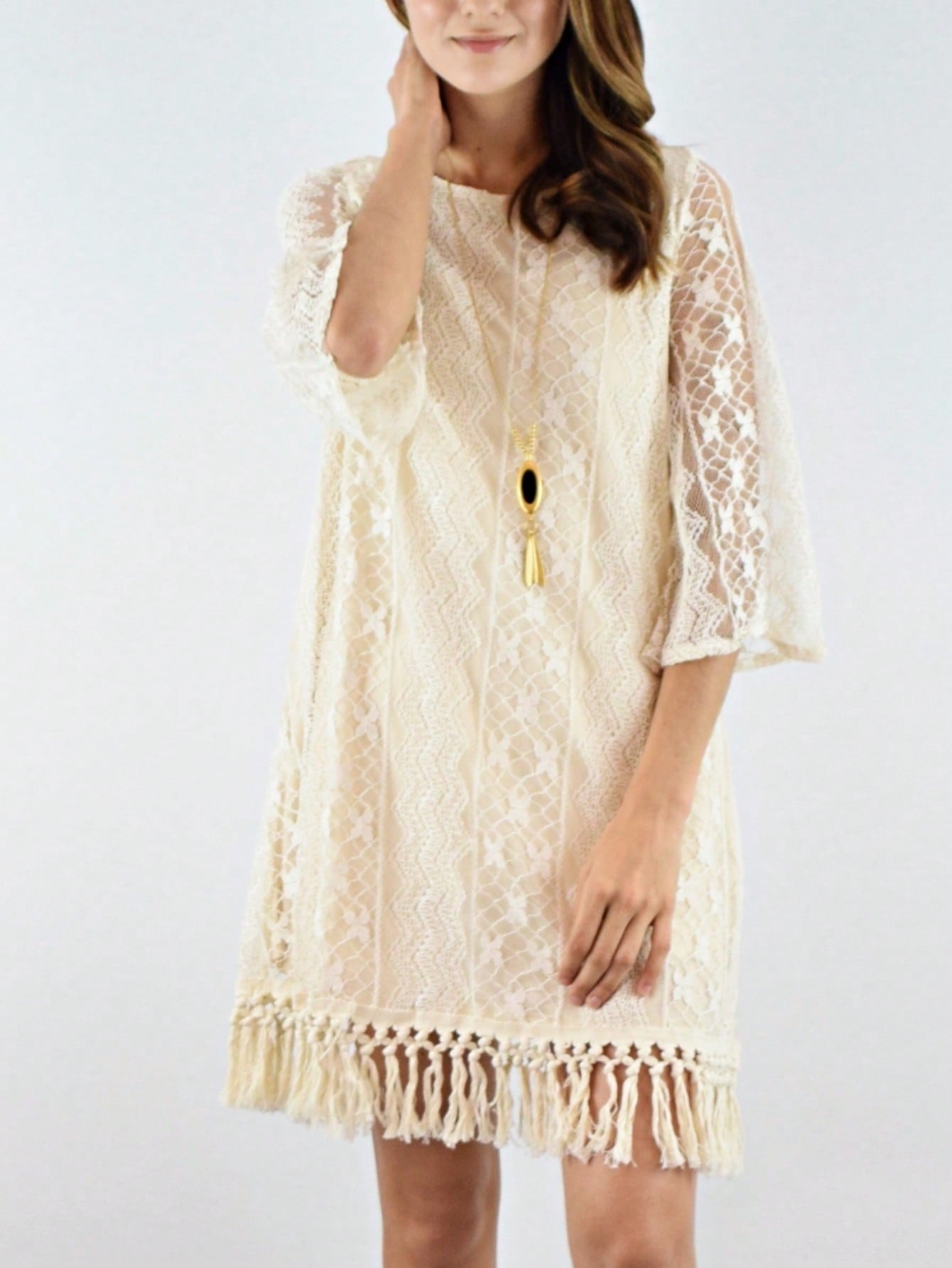 Boho Retro 90's Textured Mesh Color Block Floral Sleeve Drop Raglan Round Mock Neck  Layering Shoulder Mesh Lace Half And Long Sleeve Ivory Cream Navy Red Crew Neck Top Shirt Blouse