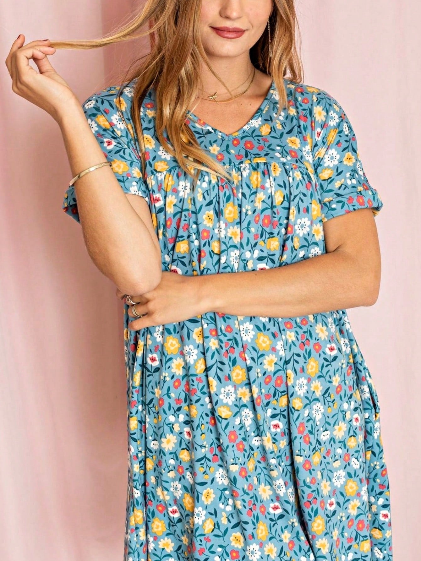Boho Retro Vintage Multi Stripe Retro 60's Style  Mini Dress