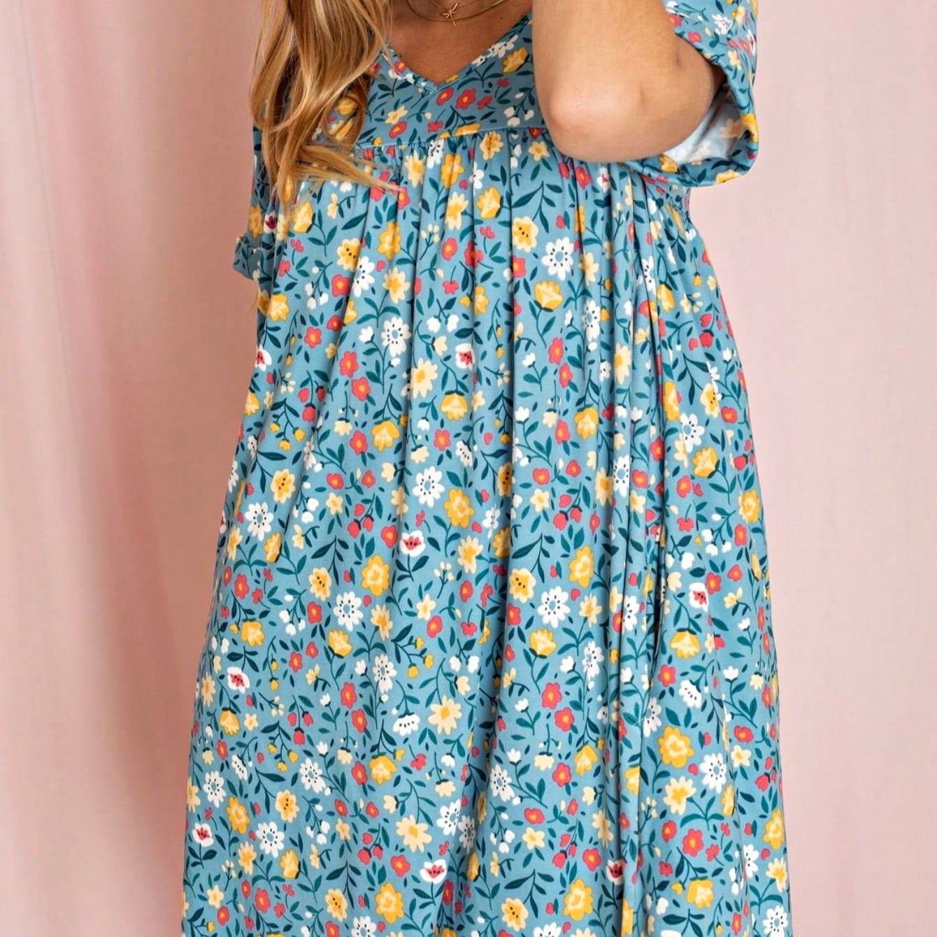 Boho Retro Vintage Multi Stripe Retro 60's Style  Mini Dress