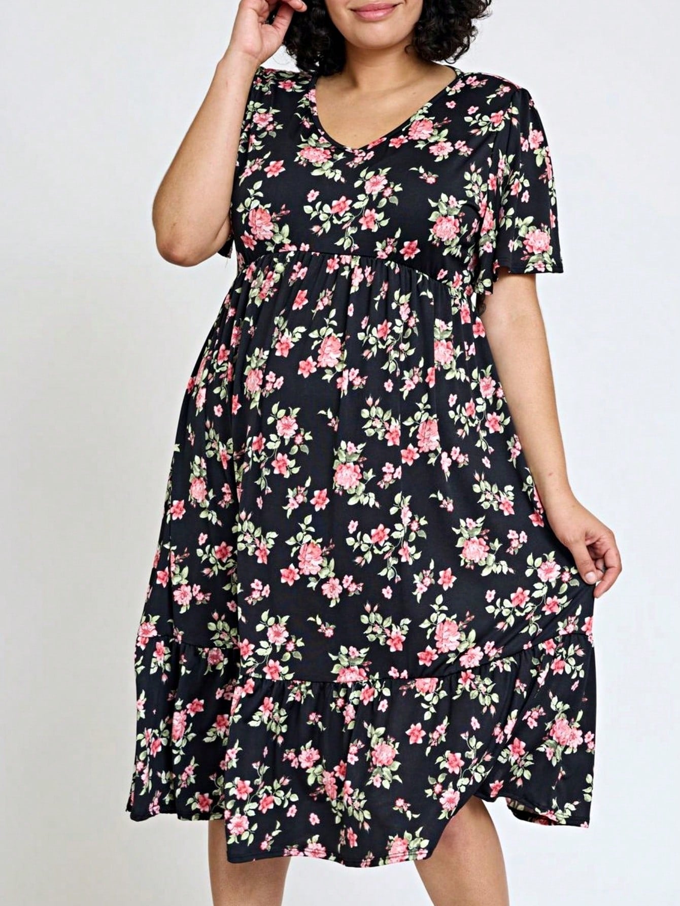 Chevron Stripe Paisley Oriental Floral Southern Style Gathered Pleated Swing Dress | S-3X