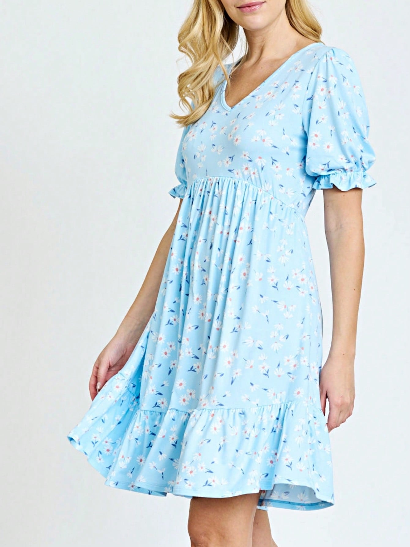 Chevron Stripe Paisley Oriental Floral Southern Style Gathered Pleated Swing Dress | S-3X
