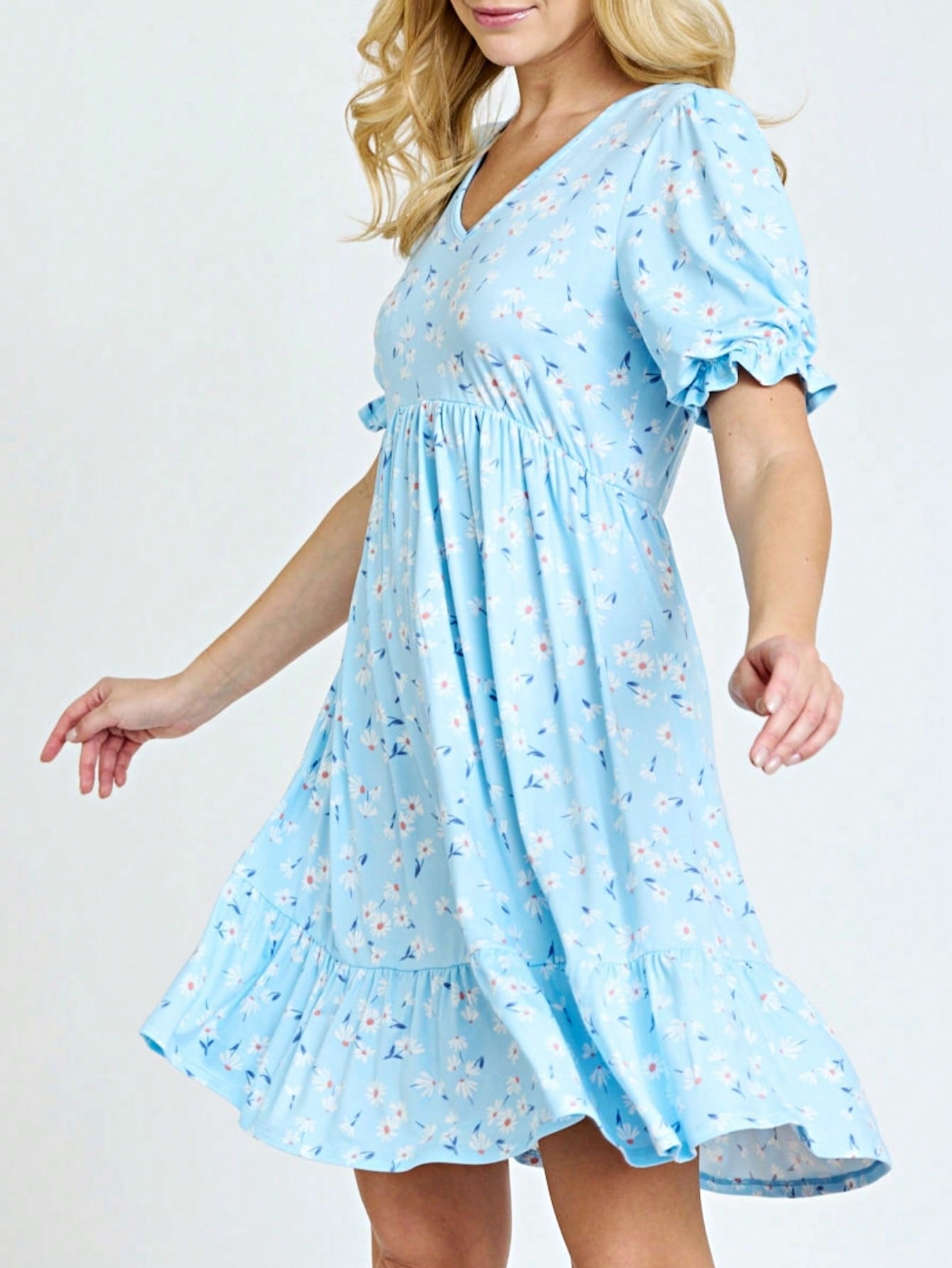 Chevron Stripe Paisley Oriental Floral Southern Style Gathered Pleated Swing Dress | S-3X