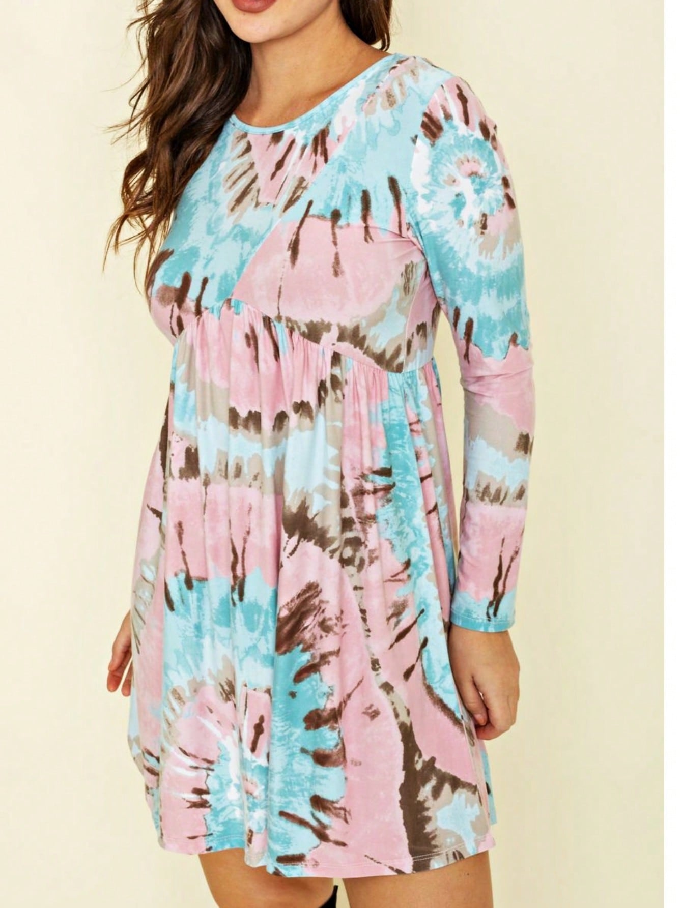 Orange & Navy Mint Multi Stripe Cross Front Knit Mini Dress | S-3X