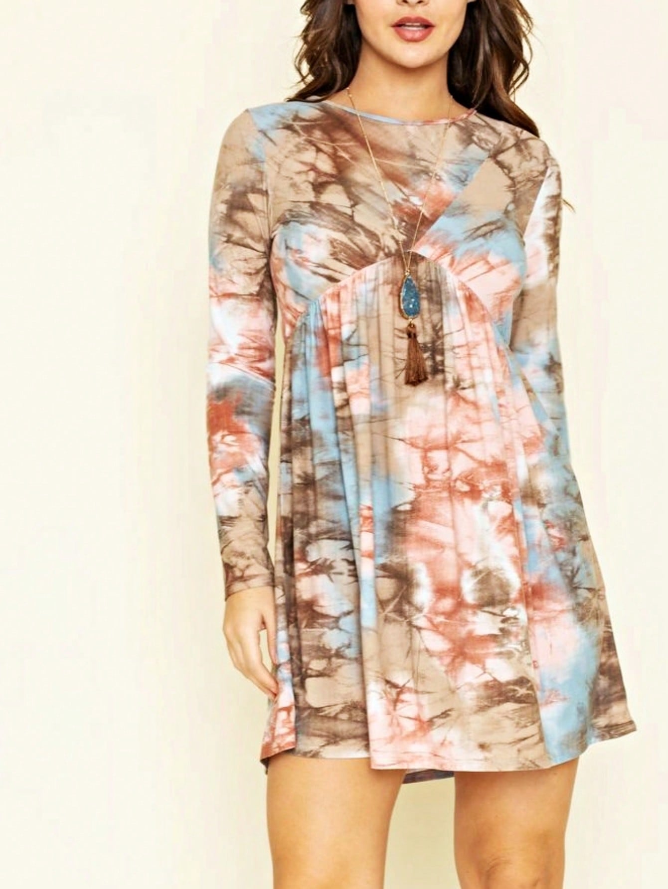 Orange & Navy Mint Multi Stripe Cross Front Knit Mini Dress | S-3X