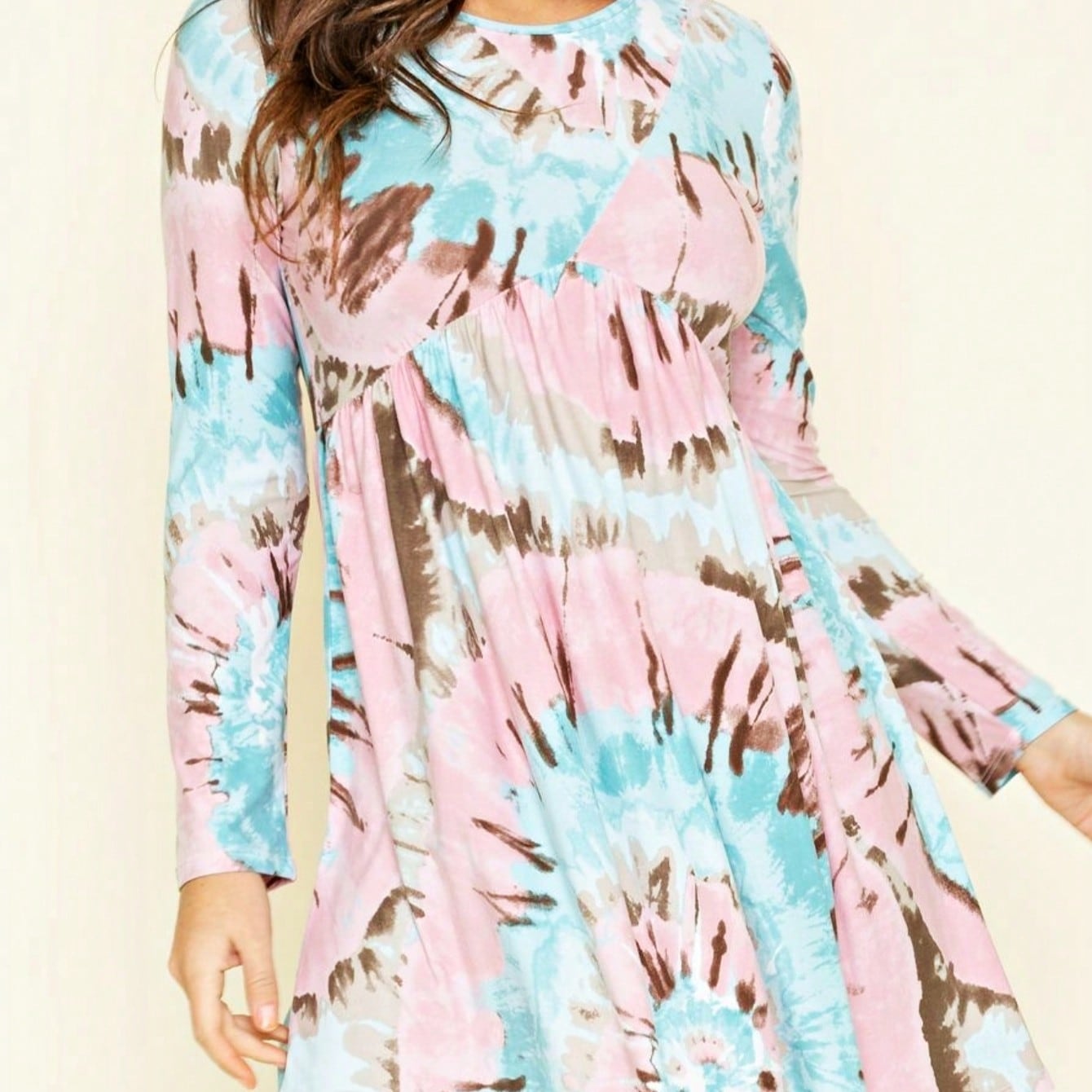 Orange & Navy Mint Multi Stripe Cross Front Knit Mini Dress | S-3X