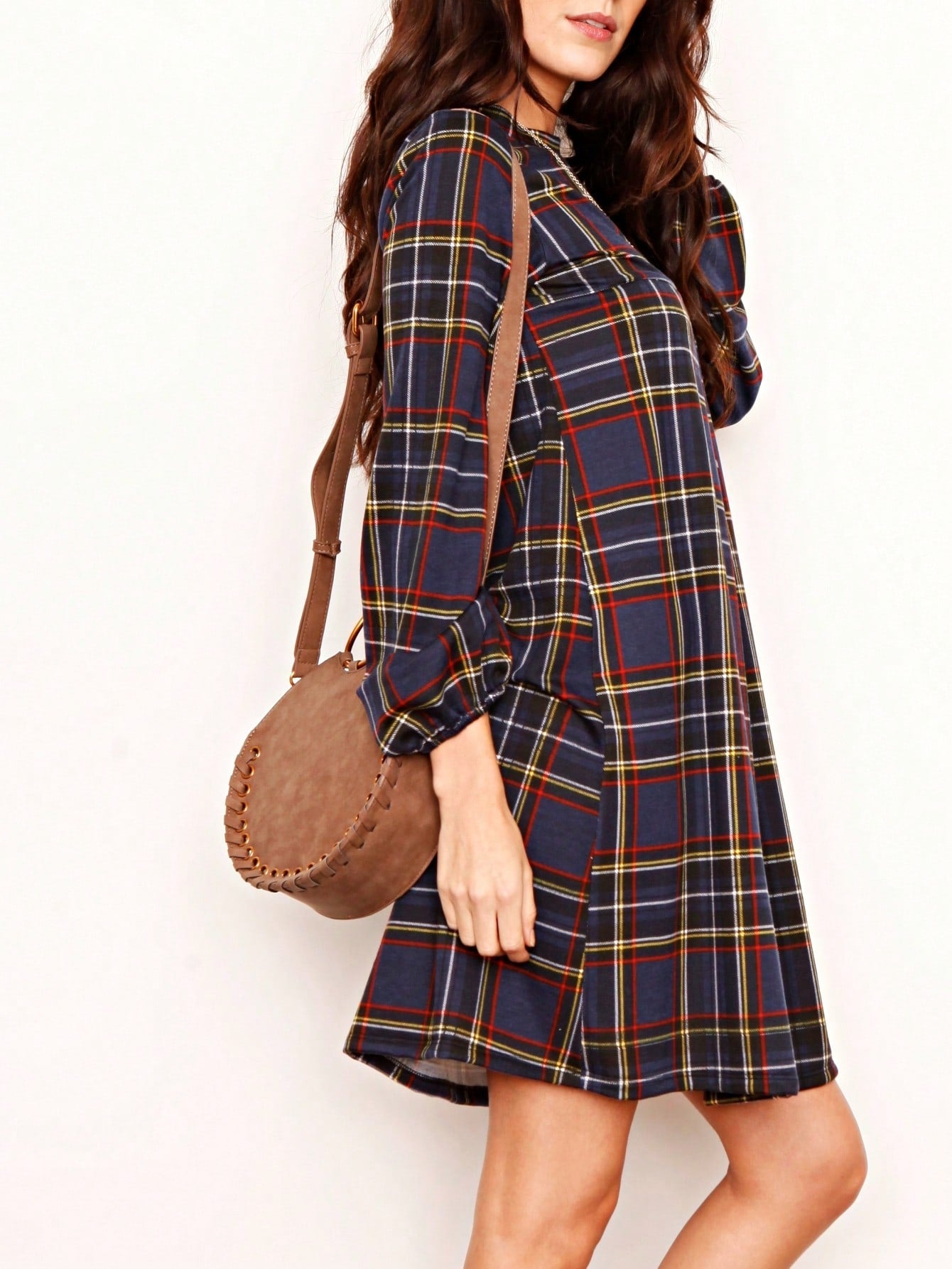 Orange & Navy Mint Multi Stripe Cross Front Knit Mini Dress | S-3X