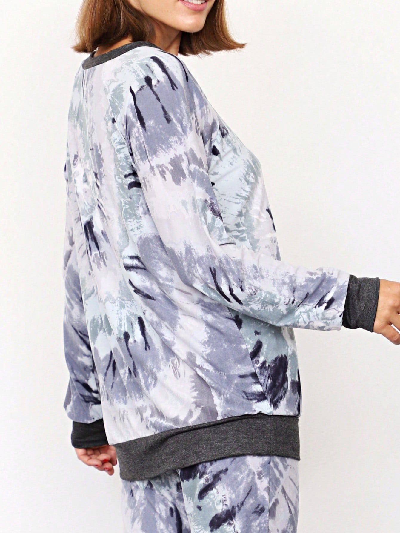 Black White Leopard Animal & Tropical Print Raglan Cap Sleeve Top Shirt Blouse | S-3X
