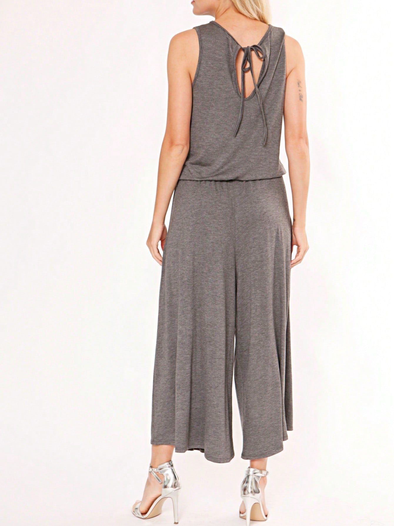 Boho Drawstring Black Charcoal Navy Y2K Romper Jumpsuit