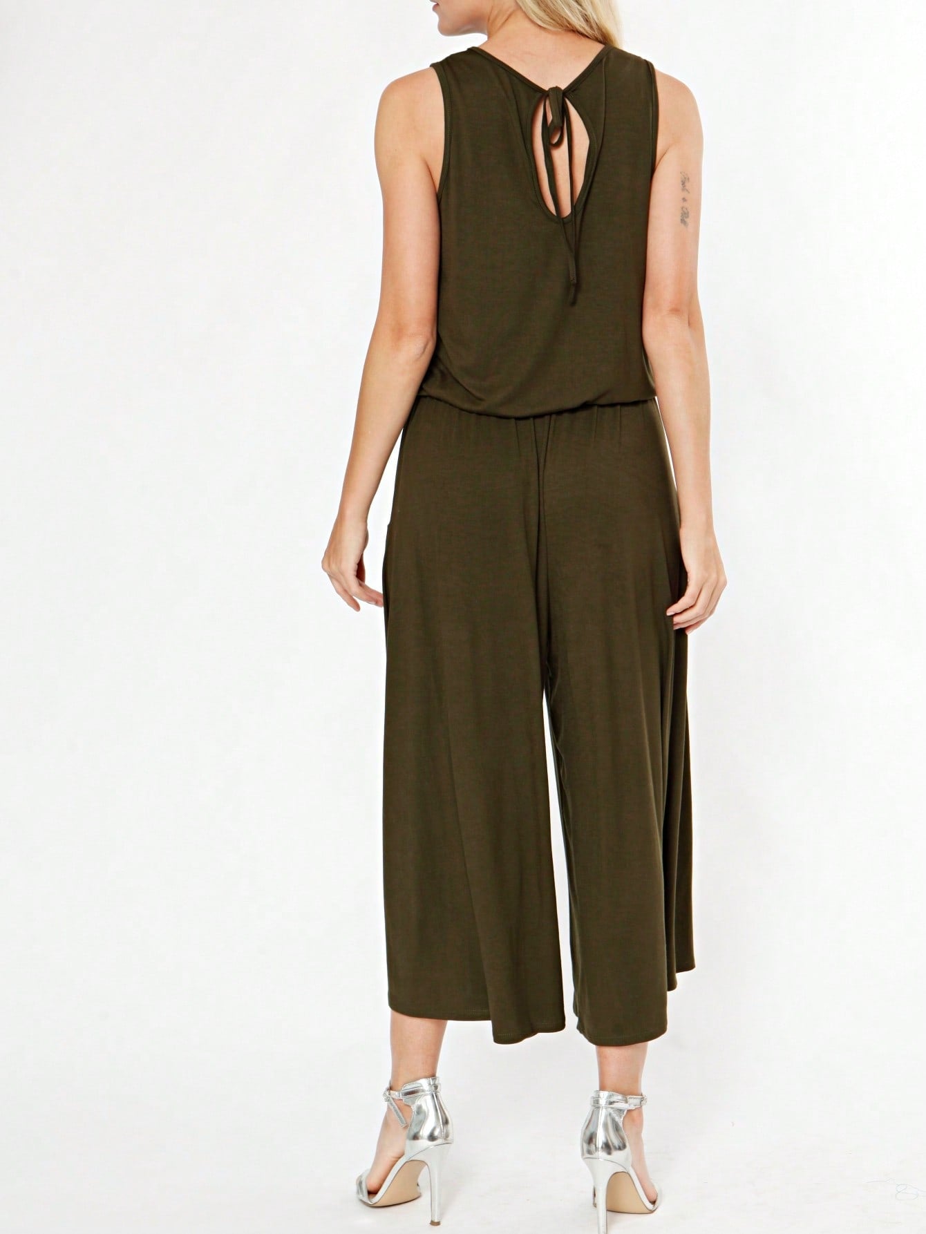 Boho Drawstring Black Charcoal Navy Y2K Romper Jumpsuit
