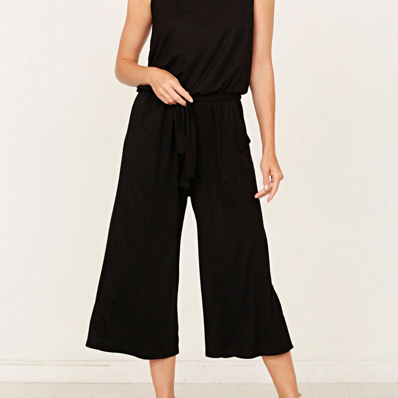 Boho Drawstring Black Charcoal Navy Y2K Romper Jumpsuit