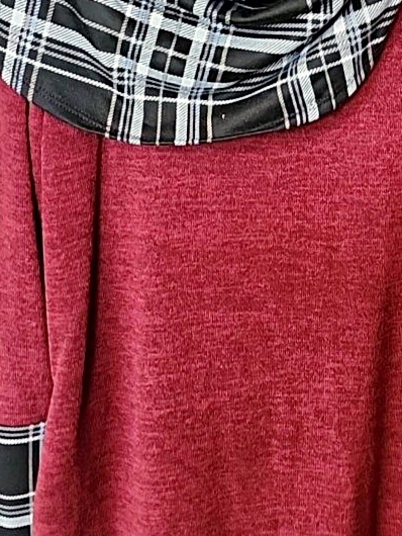 Boho Retro Solid Knit Button Turtle Neck Tulip Slit Tunic Top  Knit Top